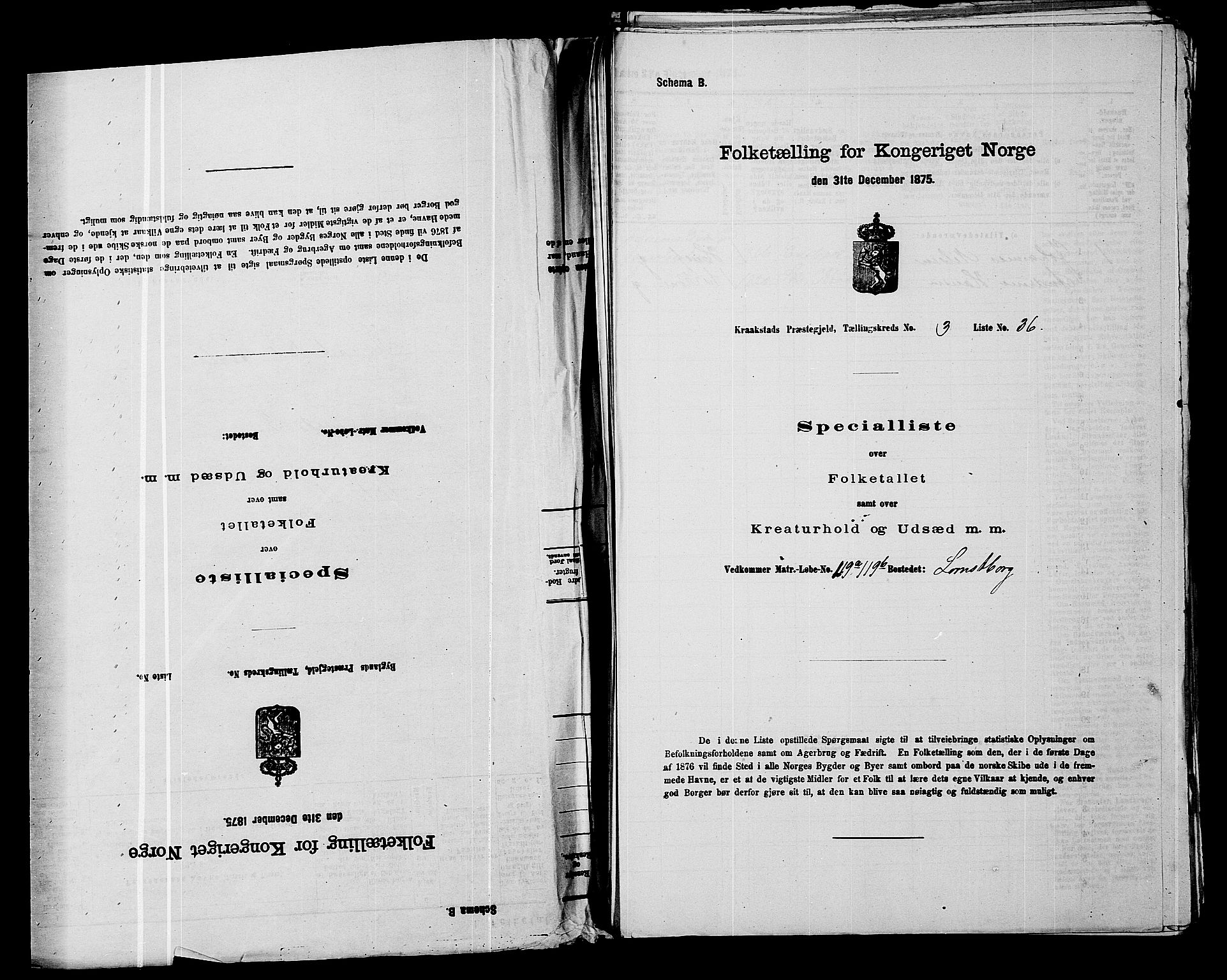 RA, 1875 census for 0212P Kråkstad, 1875, p. 284