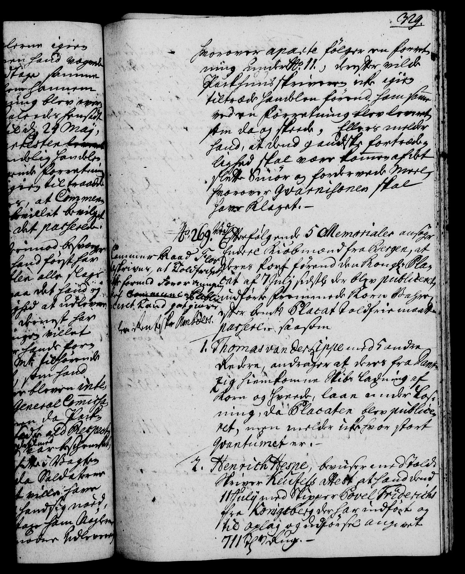Rentekammeret, Kammerkanselliet, RA/EA-3111/G/Gh/Gha/L0023: Norsk ekstraktmemorialprotokoll (merket RK 53.68), 1741-1742, p. 329