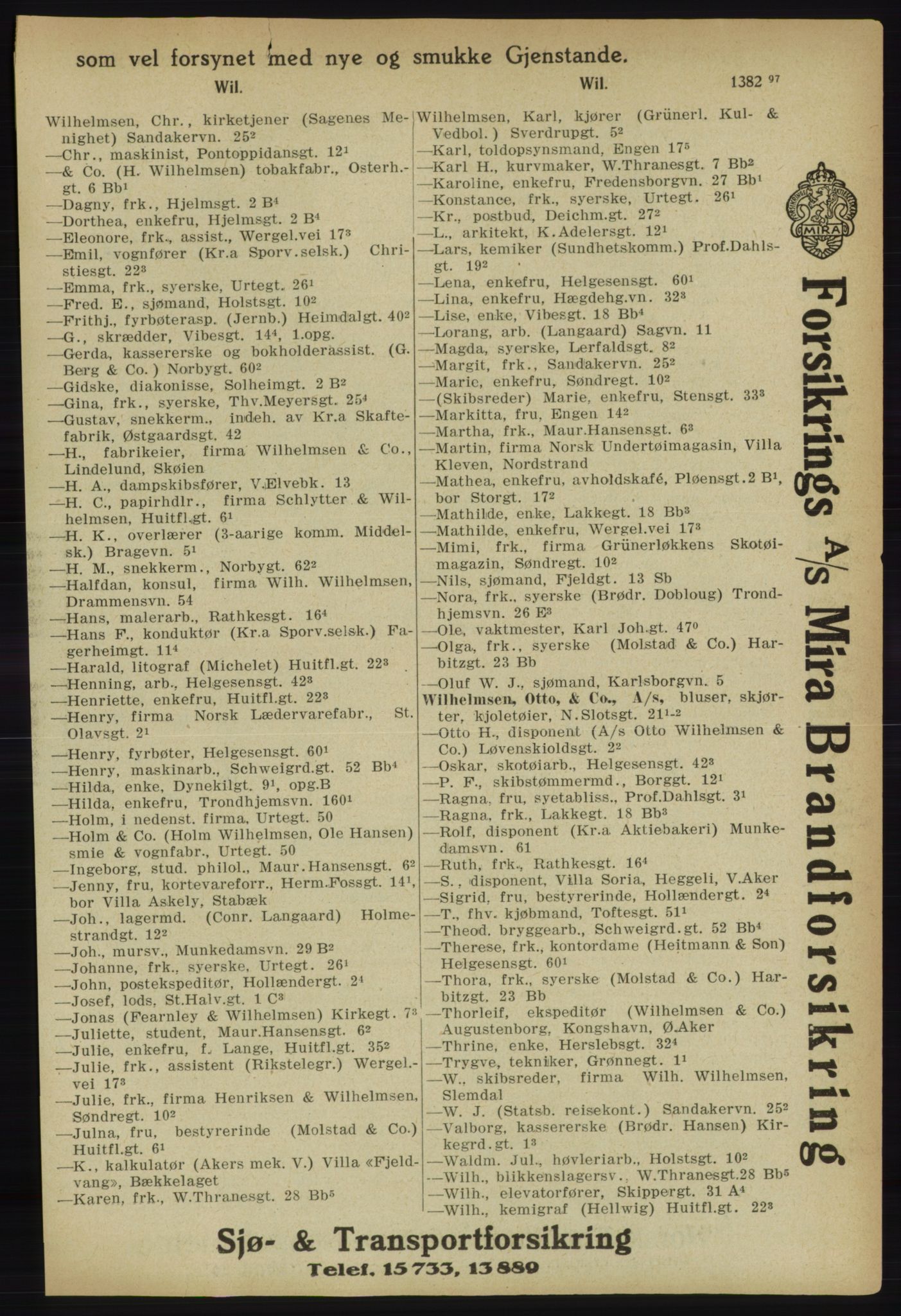 Kristiania/Oslo adressebok, PUBL/-, 1918, p. 1504