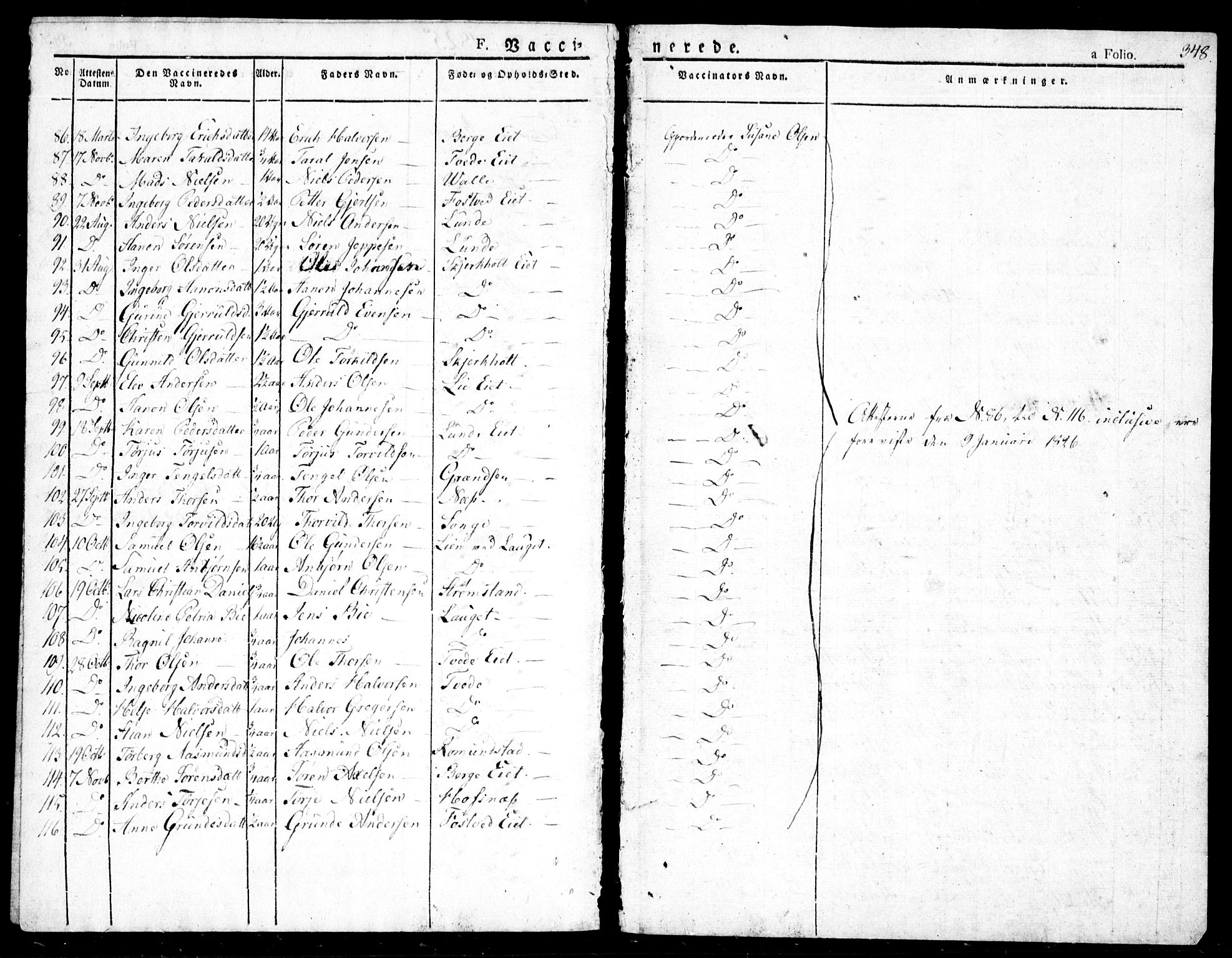 Holt sokneprestkontor, AV/SAK-1111-0021/F/Fa/L0006: Parish register (official) no. A 6, 1820-1835, p. 348