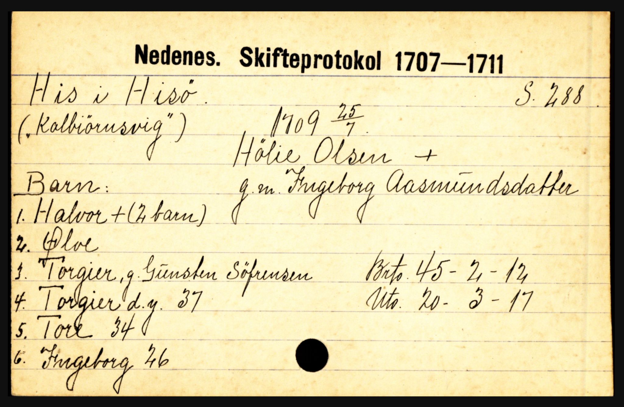 Nedenes sorenskriveri før 1824, AV/SAK-1221-0007/H, p. 12161