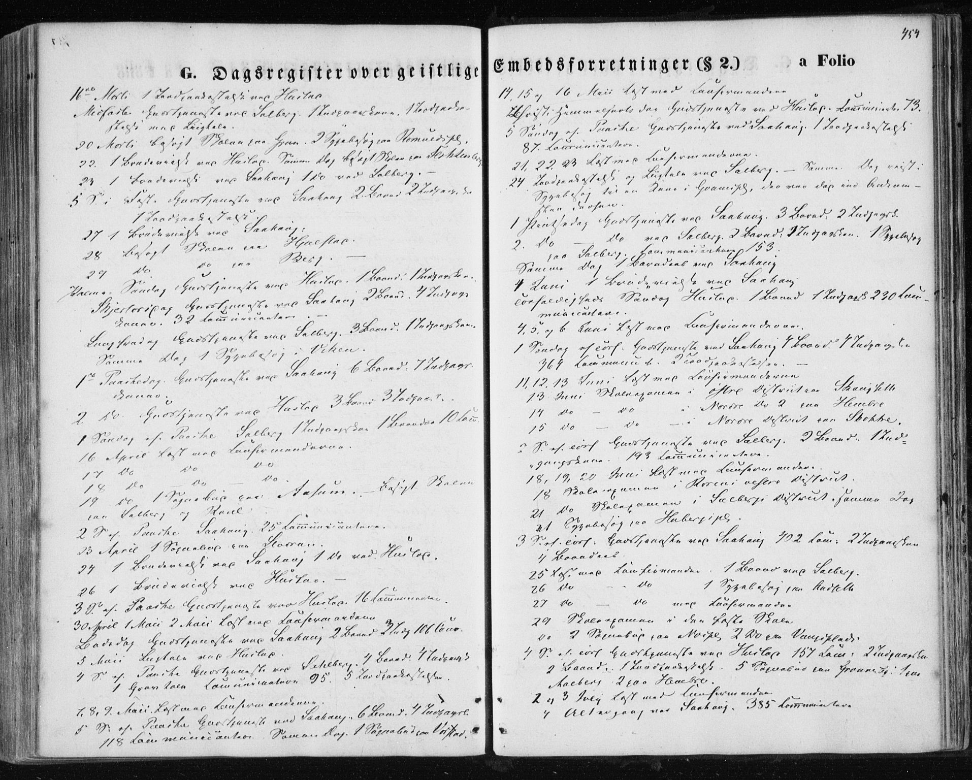 Ministerialprotokoller, klokkerbøker og fødselsregistre - Nord-Trøndelag, SAT/A-1458/730/L0283: Parish register (official) no. 730A08, 1855-1865, p. 454