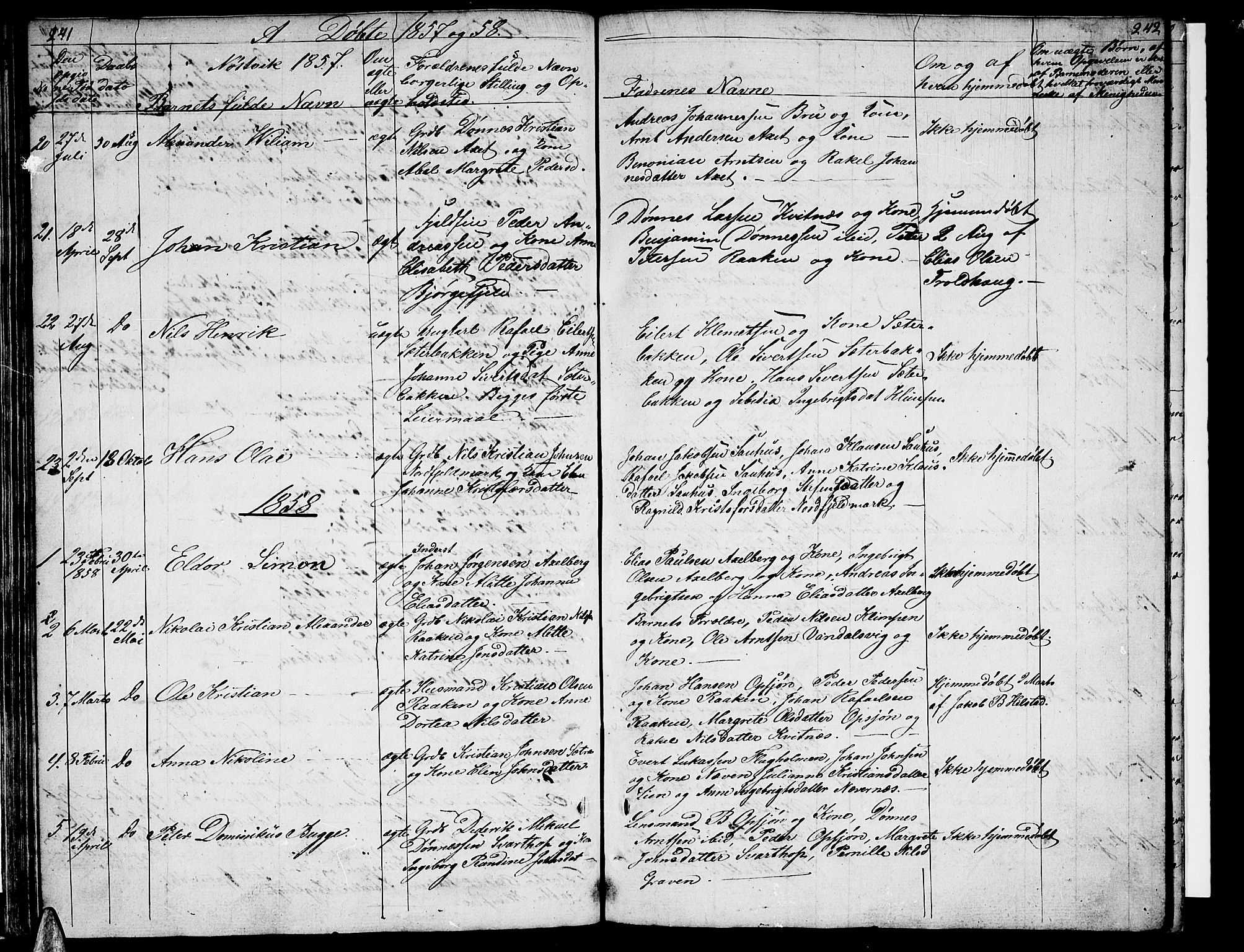 Ministerialprotokoller, klokkerbøker og fødselsregistre - Nordland, AV/SAT-A-1459/814/L0228: Parish register (copy) no. 814C01, 1838-1858, p. 141-142