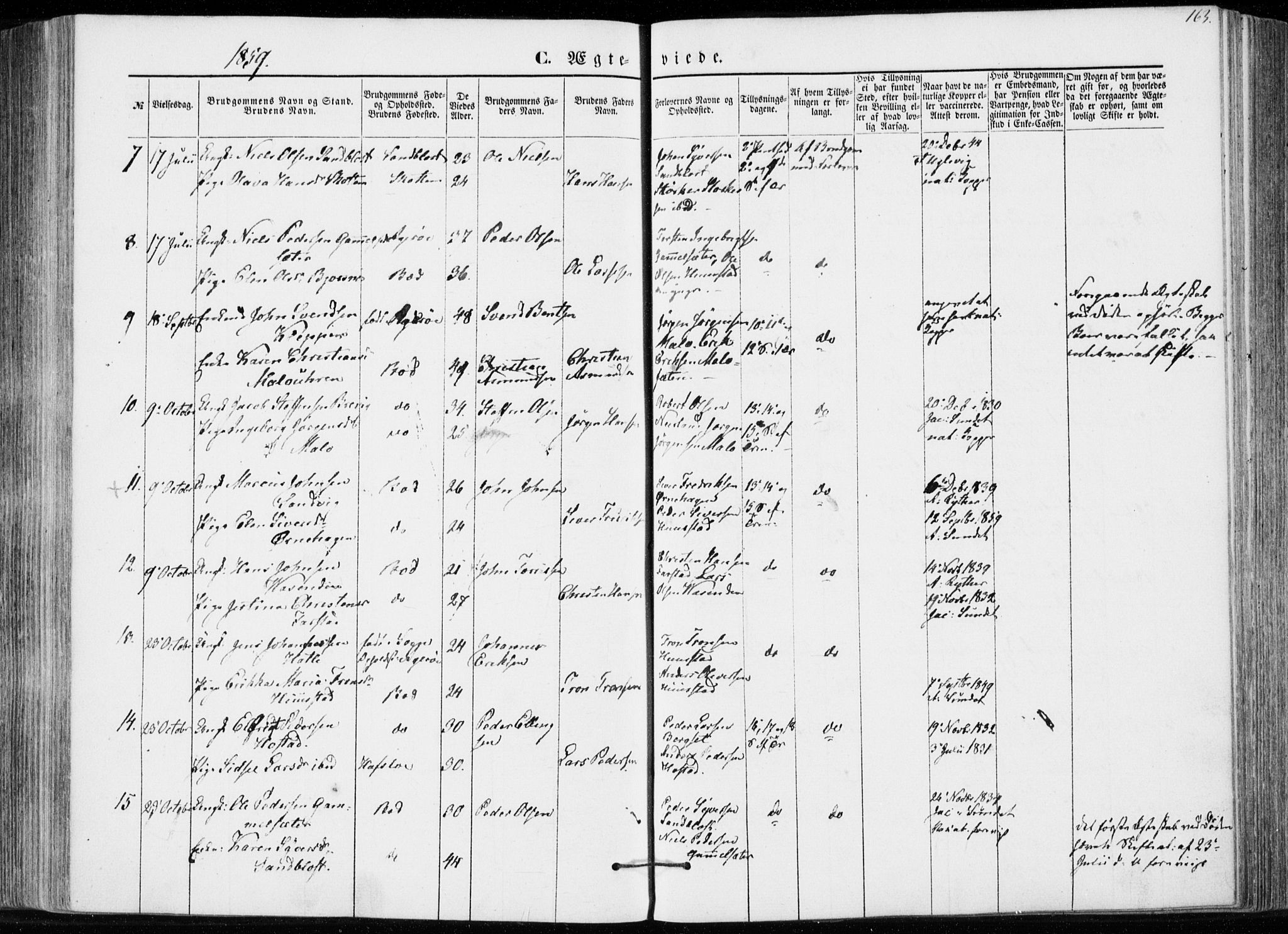 Ministerialprotokoller, klokkerbøker og fødselsregistre - Møre og Romsdal, AV/SAT-A-1454/566/L0767: Parish register (official) no. 566A06, 1852-1868, p. 163