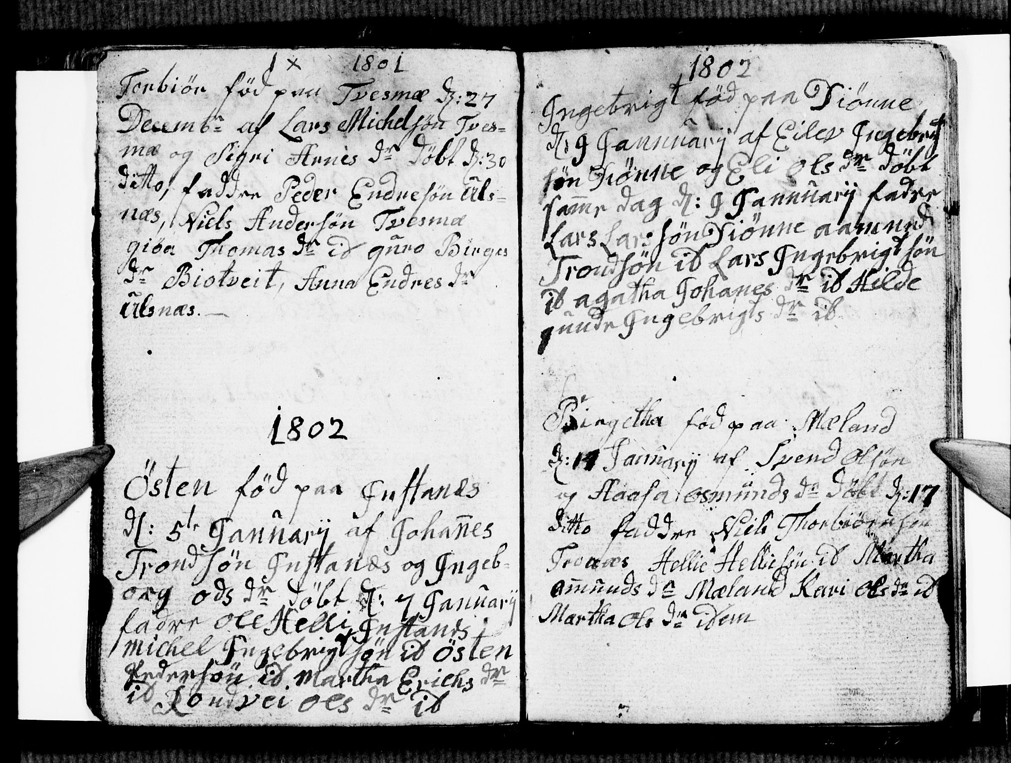 Ullensvang sokneprestembete, SAB/A-78701/H/Hab: Parish register (copy) no. E 4, 1801-1803