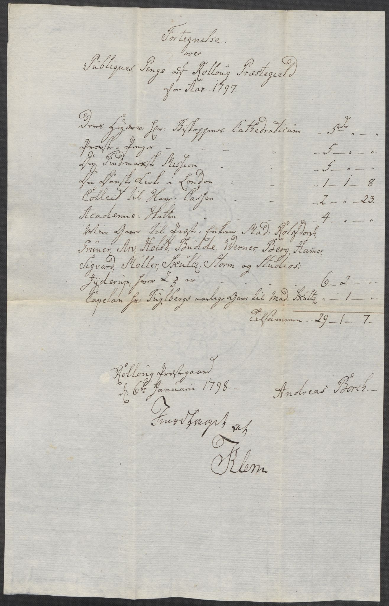 Riksarkivets diplomsamling, AV/RA-EA-5965/F15/L0019: Prestearkiv - Buskerud og Telemark, 1618-1841, p. 9