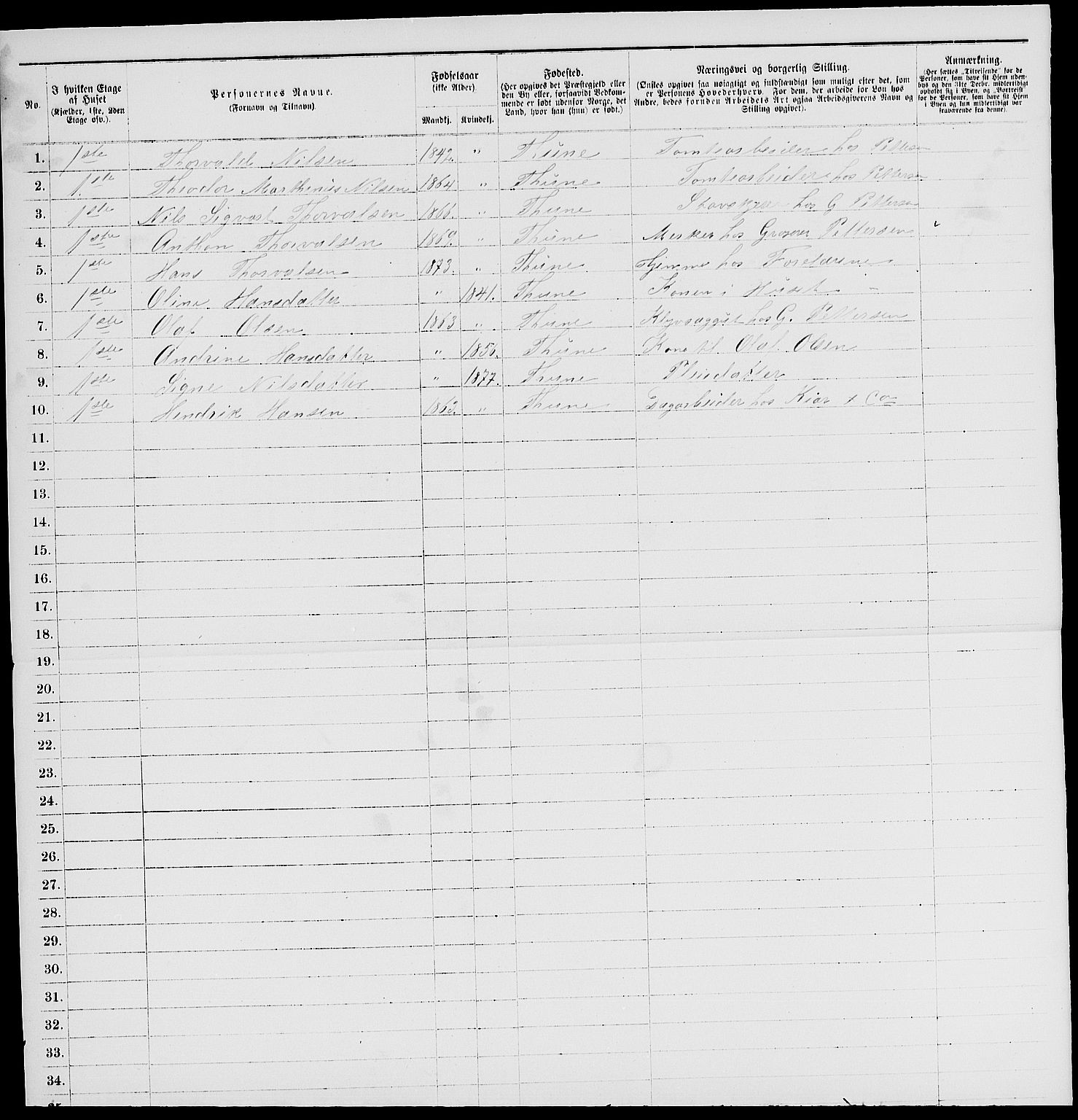 RA, 1885 census for 0103 Fredrikstad, 1885, p. 1625