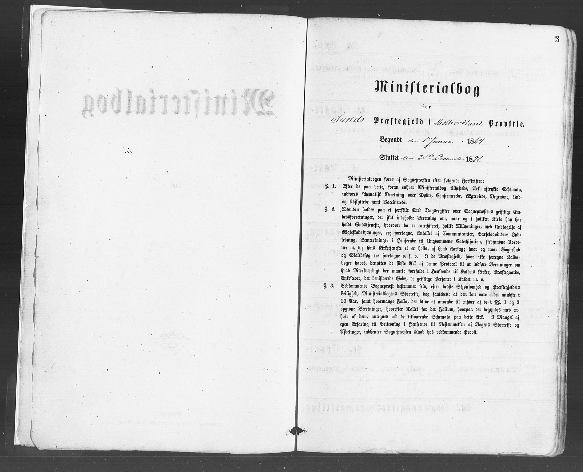 Sund sokneprestembete, SAB/A-99930: Parish register (official) no. A 15, 1867-1881, p. 3