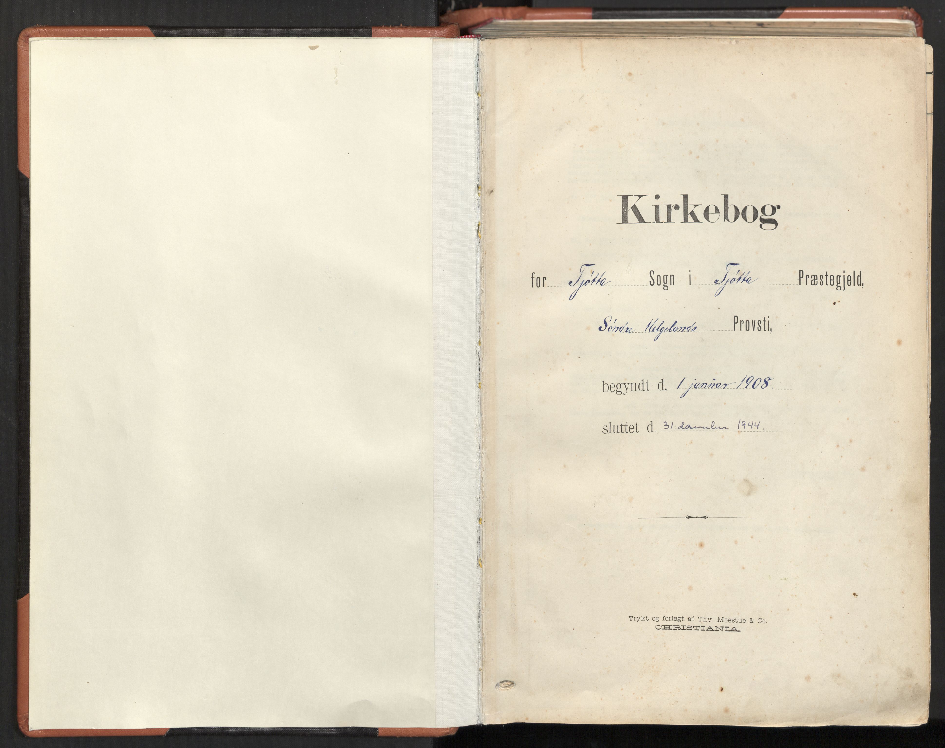 Ministerialprotokoller, klokkerbøker og fødselsregistre - Nordland, AV/SAT-A-1459/817/L0265: Parish register (official) no. 817A05, 1908-1944