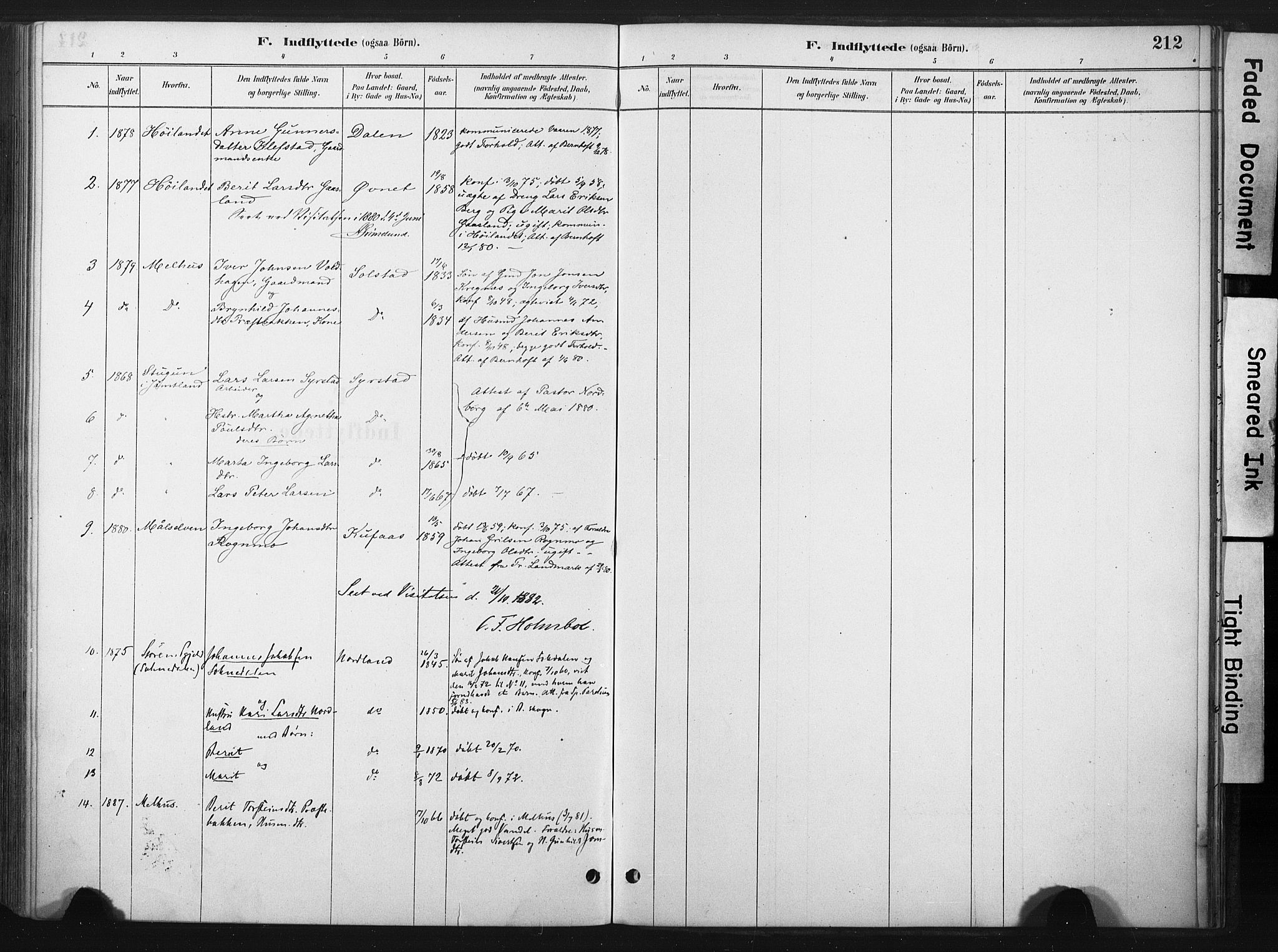 Ministerialprotokoller, klokkerbøker og fødselsregistre - Sør-Trøndelag, SAT/A-1456/667/L0795: Parish register (official) no. 667A03, 1879-1907, p. 212
