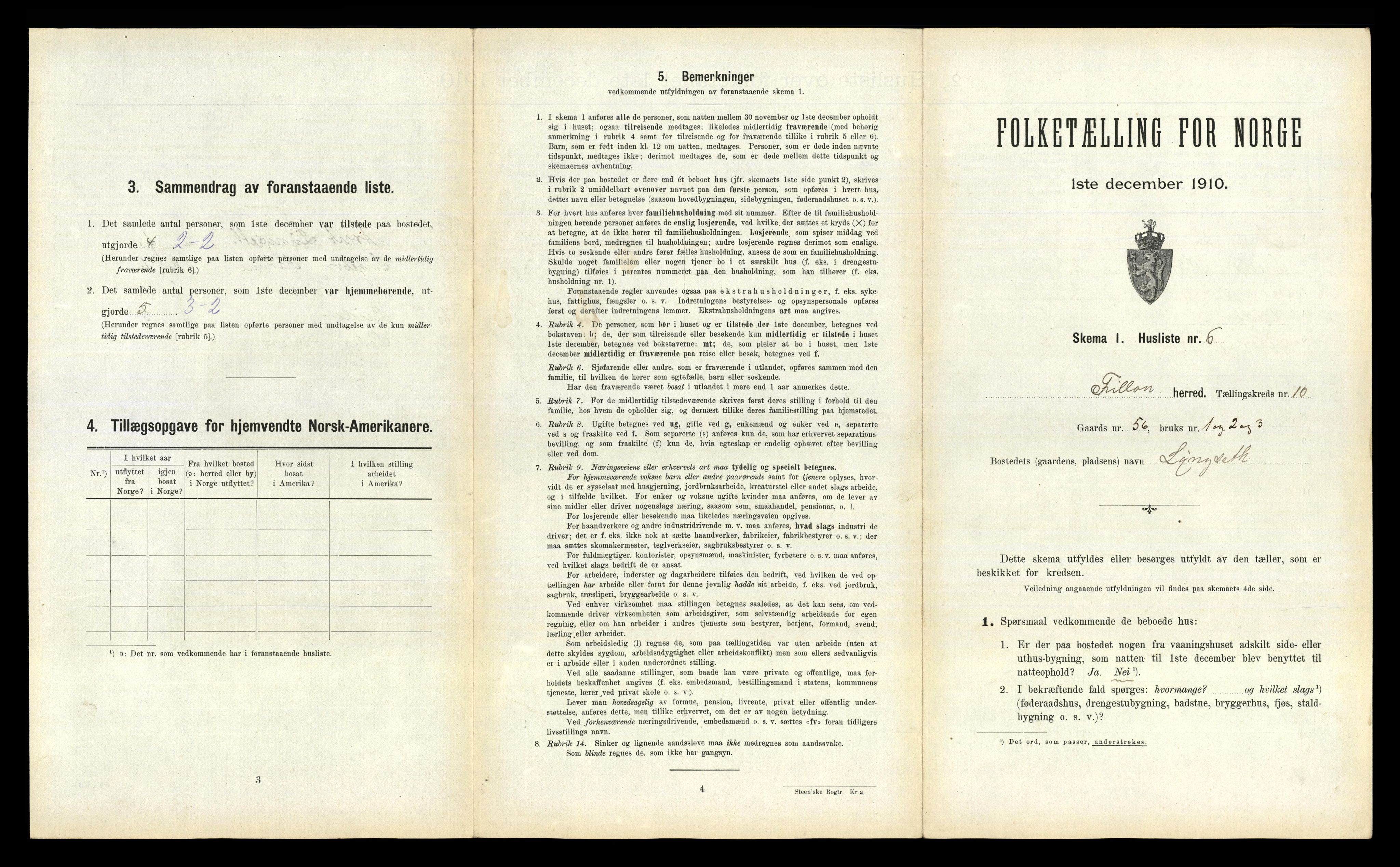 RA, 1910 census for Fillan, 1910, p. 649