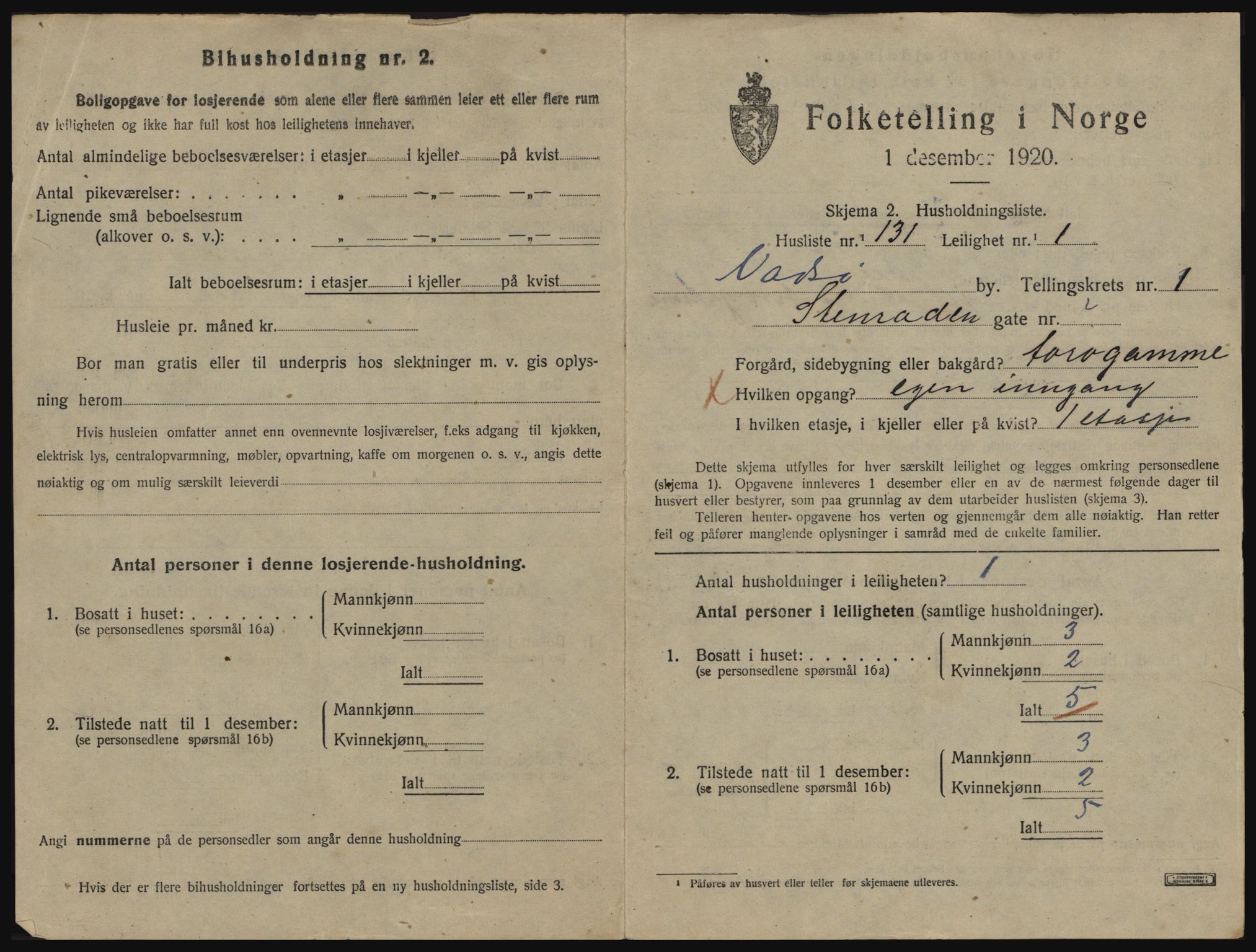 SATØ, 1920 census for Vadsø, 1920, p. 950