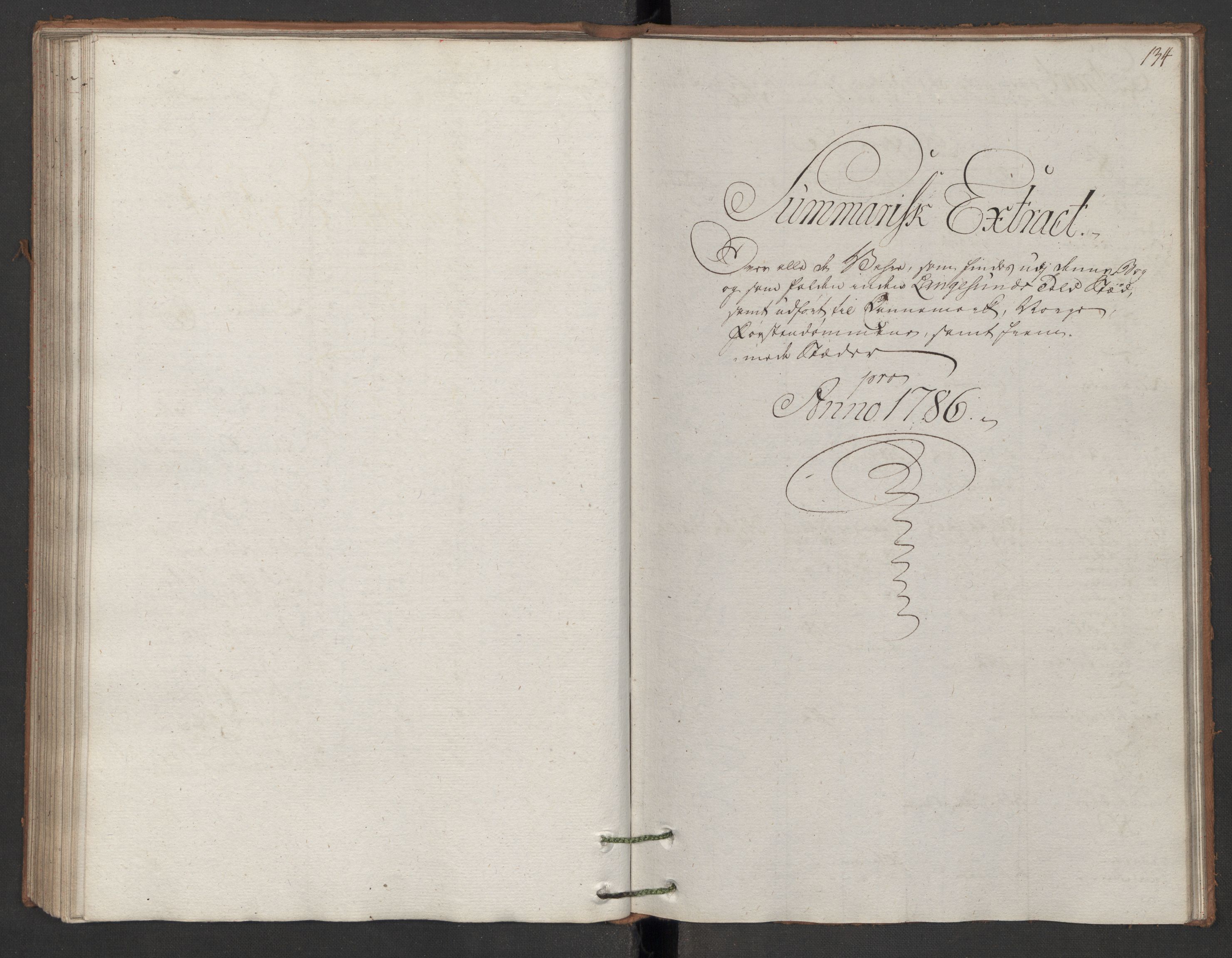 Generaltollkammeret, tollregnskaper, AV/RA-EA-5490/R12/L0119/0001: Tollregnskaper Langesund / Utgående hovedtollbok, 1786, p. 133b-134a