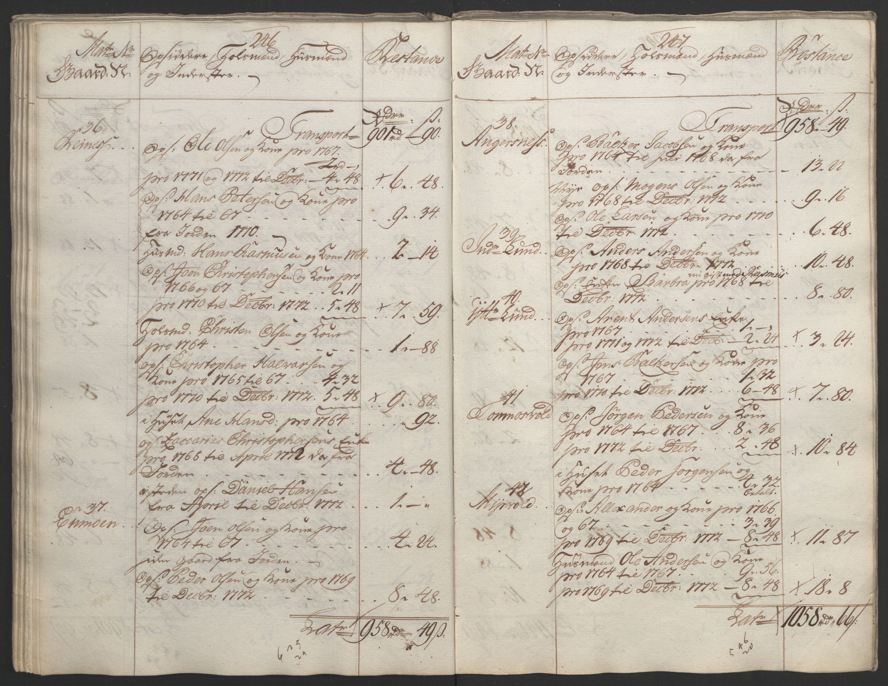 Rentekammeret inntil 1814, Reviderte regnskaper, Fogderegnskap, RA/EA-4092/R65/L4573: Ekstraskatten Helgeland, 1762-1772, p. 567