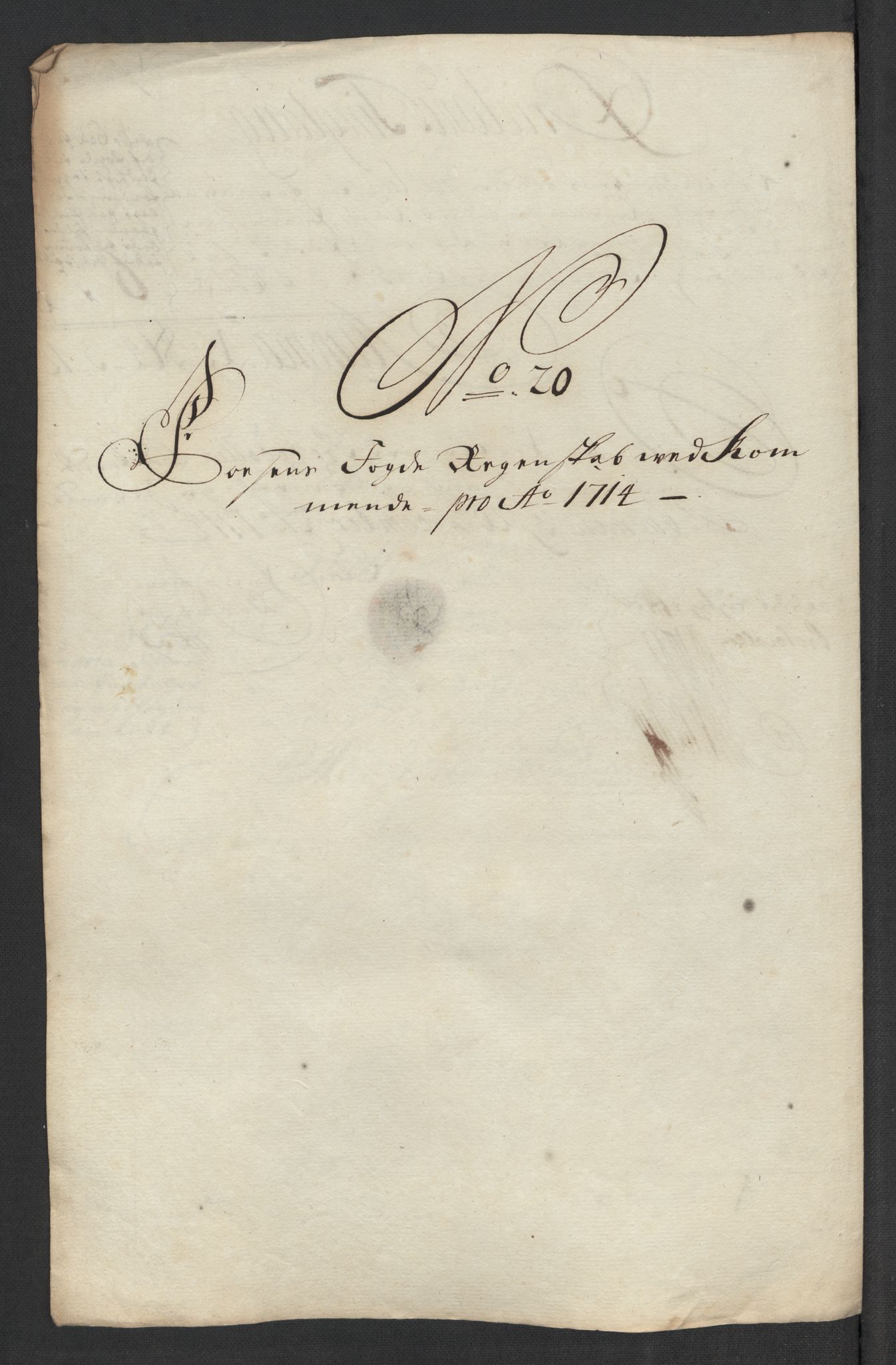 Rentekammeret inntil 1814, Reviderte regnskaper, Fogderegnskap, RA/EA-4092/R57/L3862: Fogderegnskap Fosen, 1714, p. 163