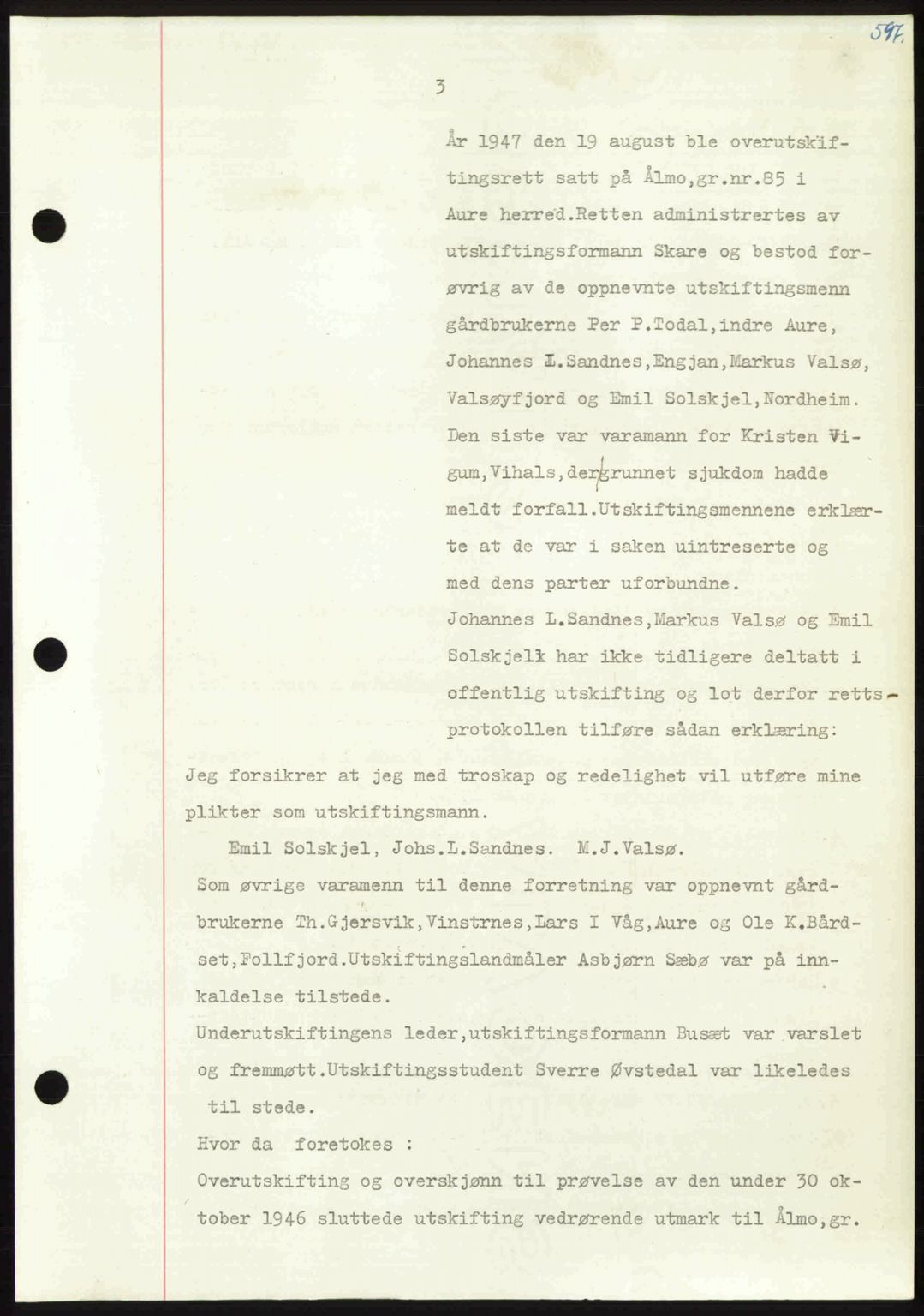 Nordmøre sorenskriveri, AV/SAT-A-4132/1/2/2Ca: Mortgage book no. A107, 1947-1948, Diary no: : 324/1948