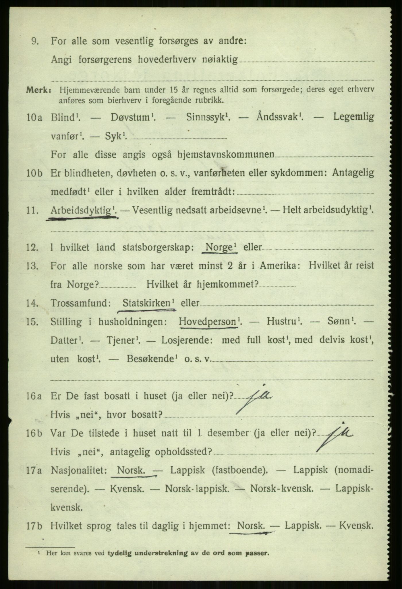 SATØ, 1920 census for Tromsøysund, 1920, p. 2363