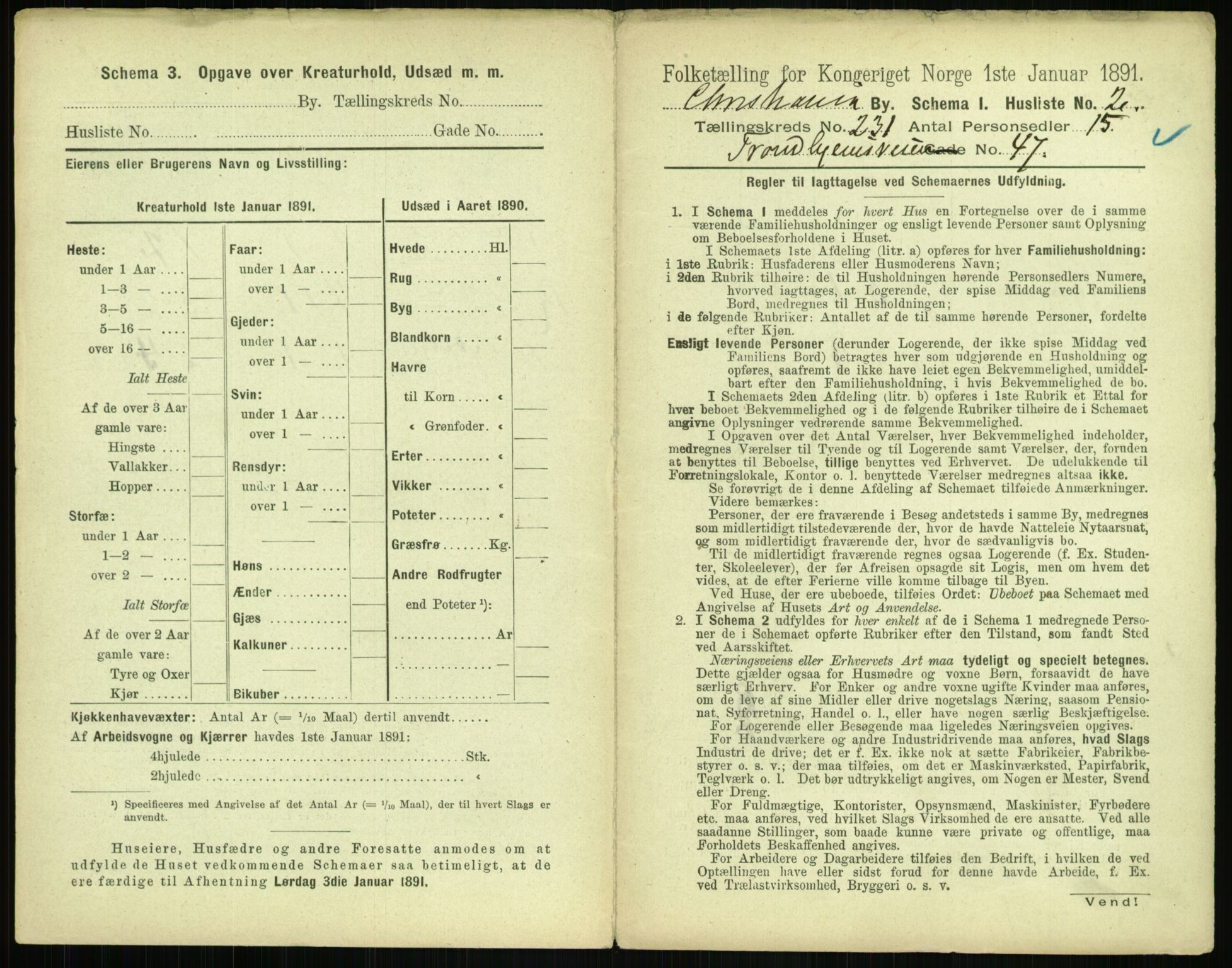 RA, 1891 census for 0301 Kristiania, 1891, p. 142482