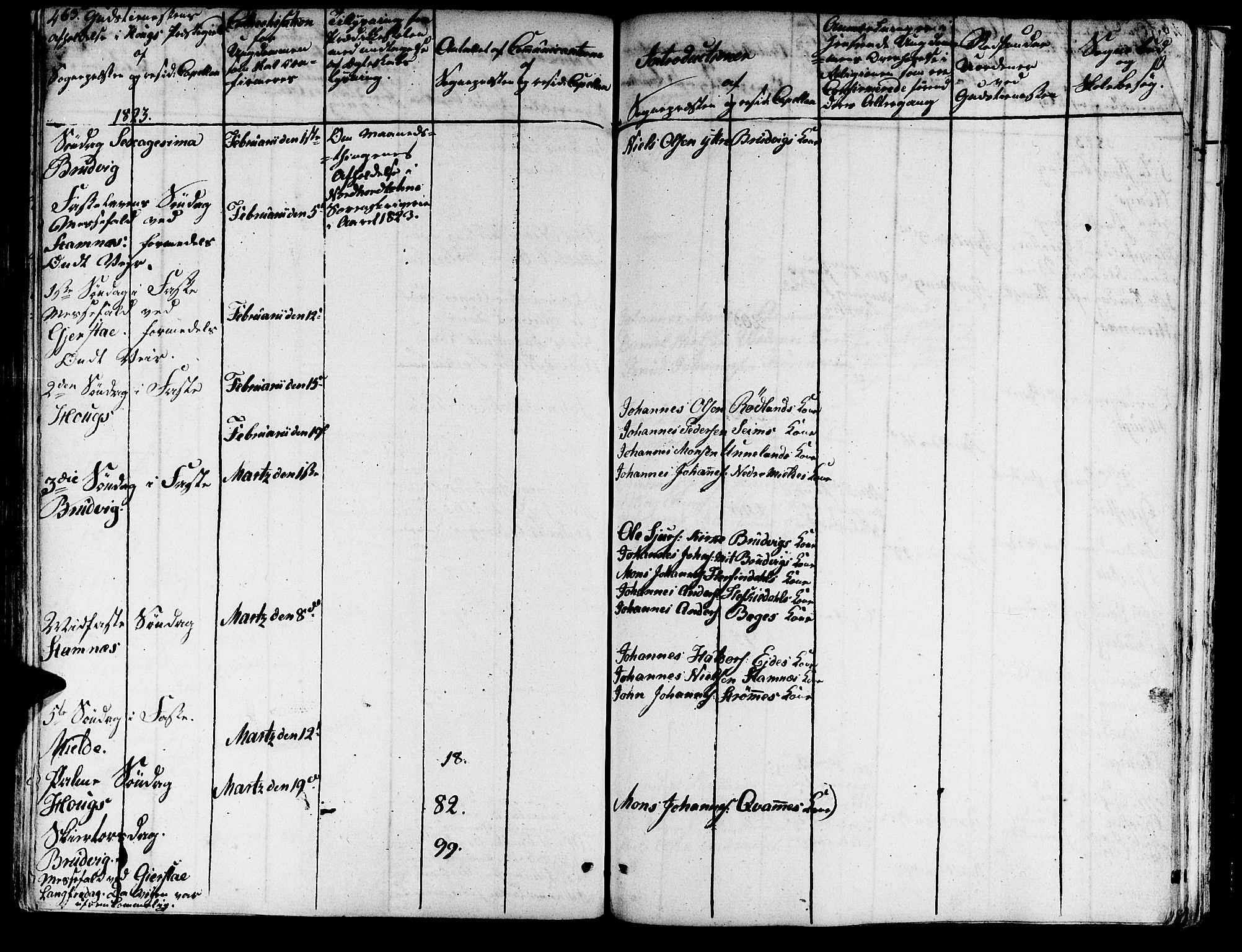 Haus sokneprestembete, AV/SAB-A-75601/H/Haa: Parish register (official) no. A 13, 1821-1827, p. 463