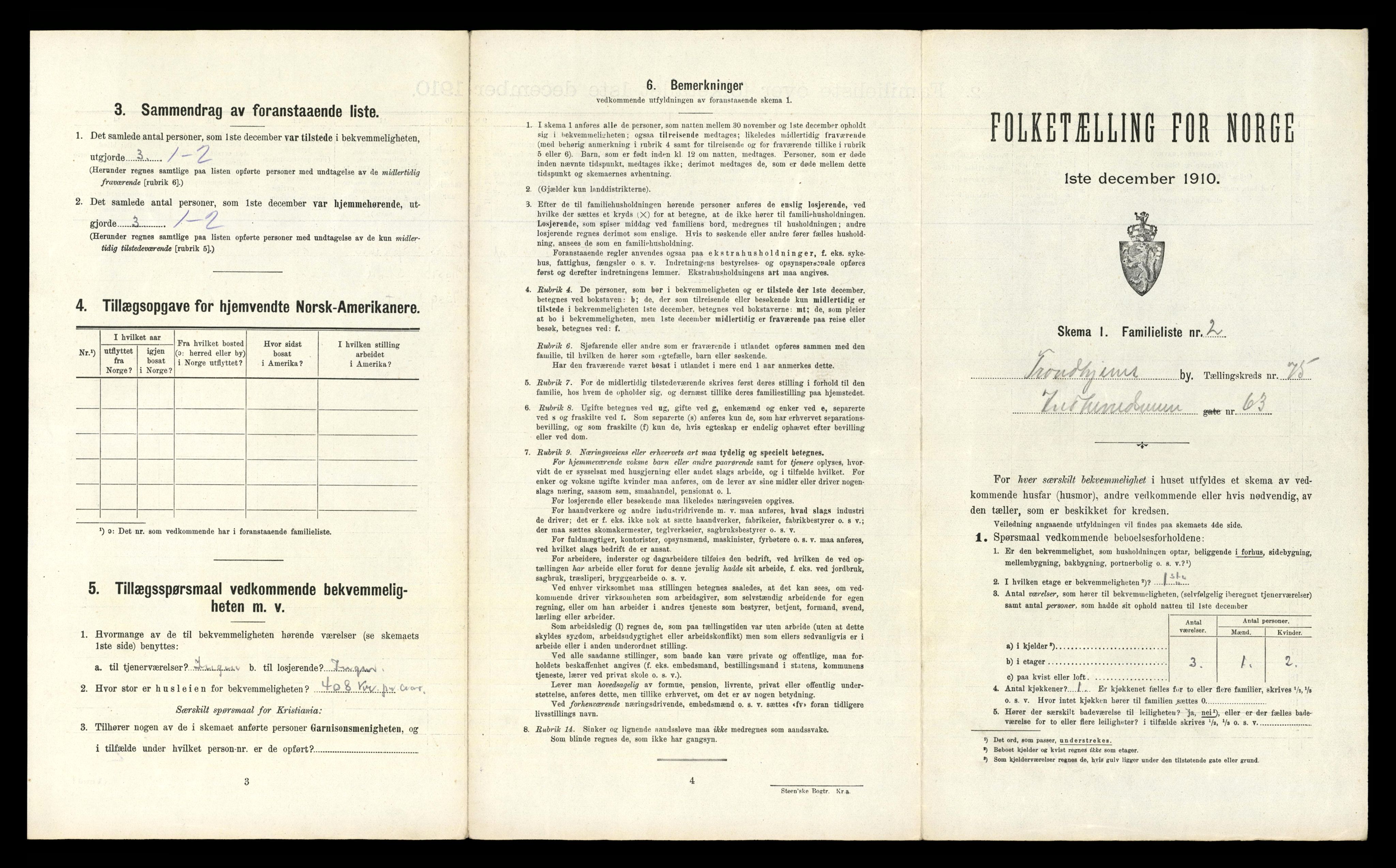 RA, 1910 census for Trondheim, 1910, p. 22421