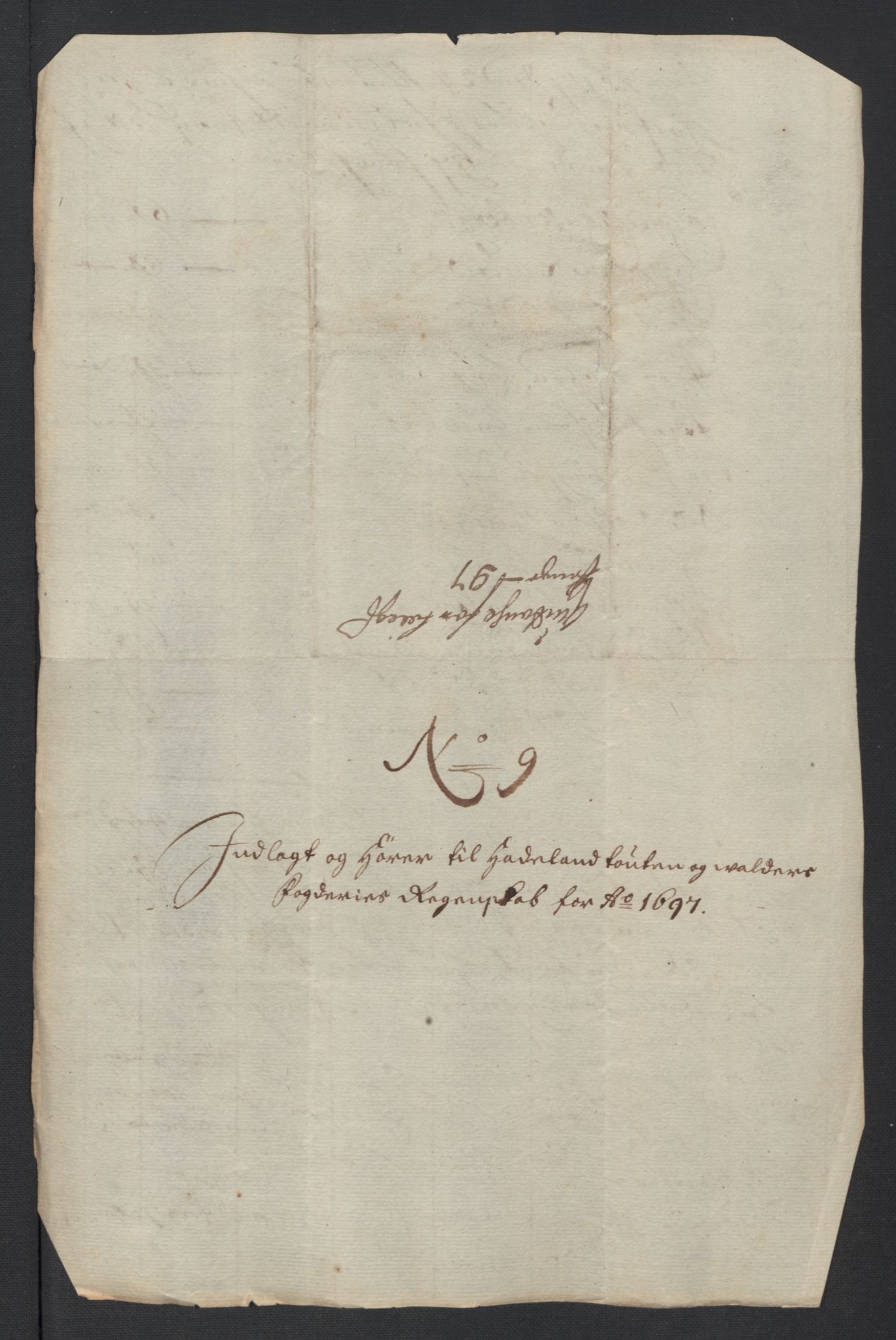 Rentekammeret inntil 1814, Reviderte regnskaper, Fogderegnskap, AV/RA-EA-4092/R18/L1295: Fogderegnskap Hadeland, Toten og Valdres, 1697, p. 207