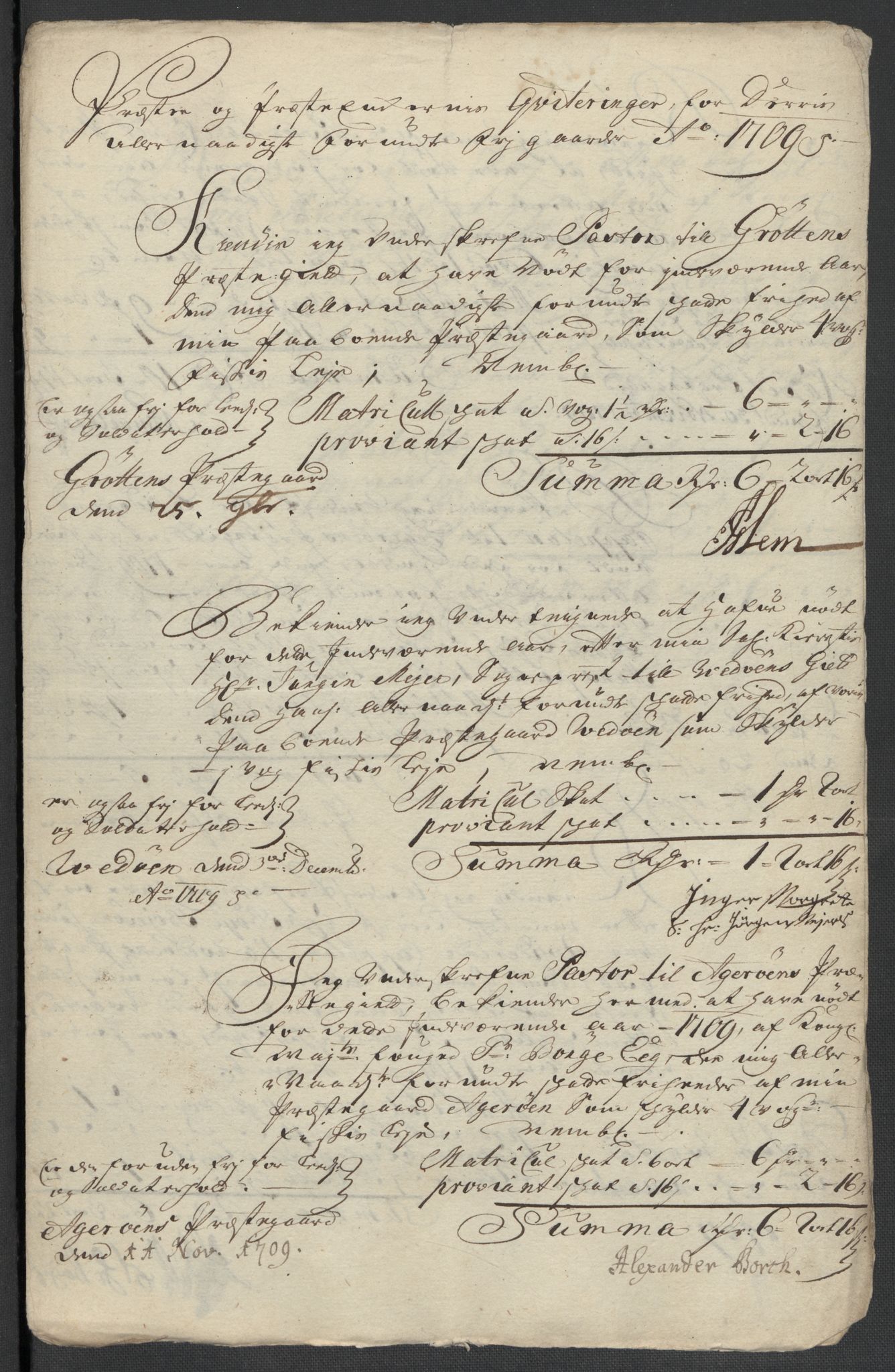 Rentekammeret inntil 1814, Reviderte regnskaper, Fogderegnskap, RA/EA-4092/R55/L3659: Fogderegnskap Romsdal, 1709-1710, p. 160