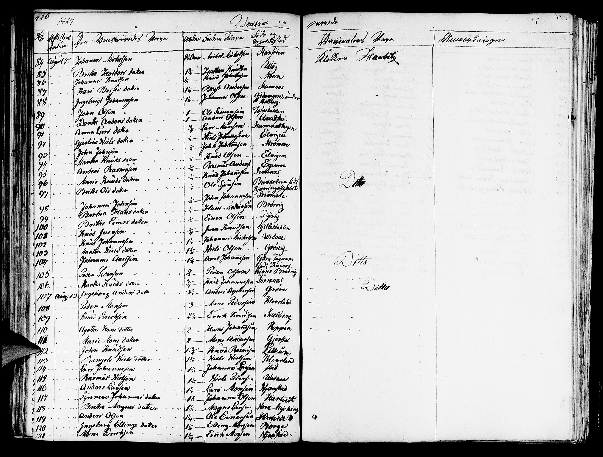 Haus sokneprestembete, AV/SAB-A-75601/H/Haa: Parish register (official) no. A 13, 1821-1827, p. 426