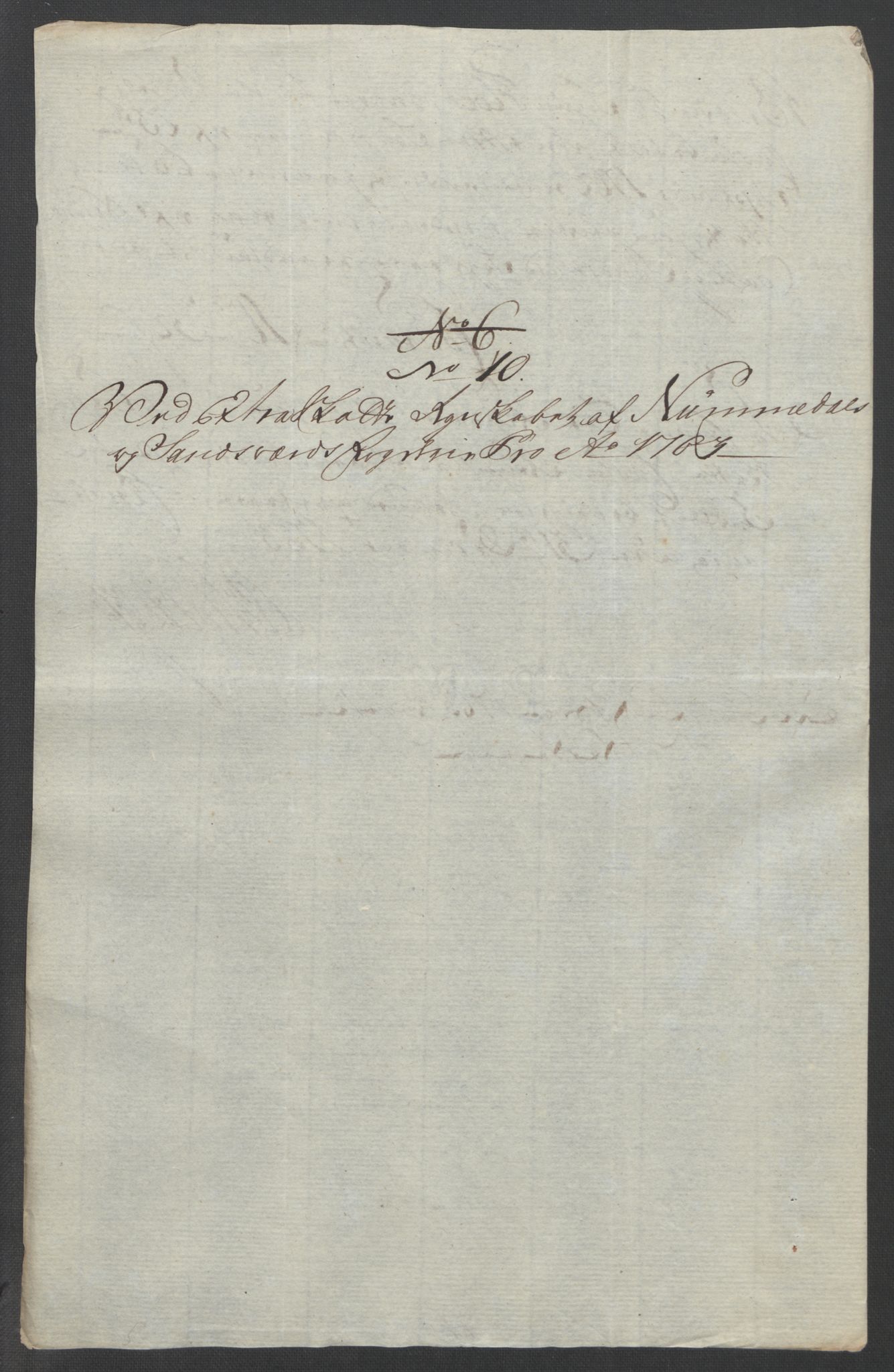 Rentekammeret inntil 1814, Reviderte regnskaper, Fogderegnskap, AV/RA-EA-4092/R24/L1672: Ekstraskatten Numedal og Sandsvær, 1762-1767, p. 169