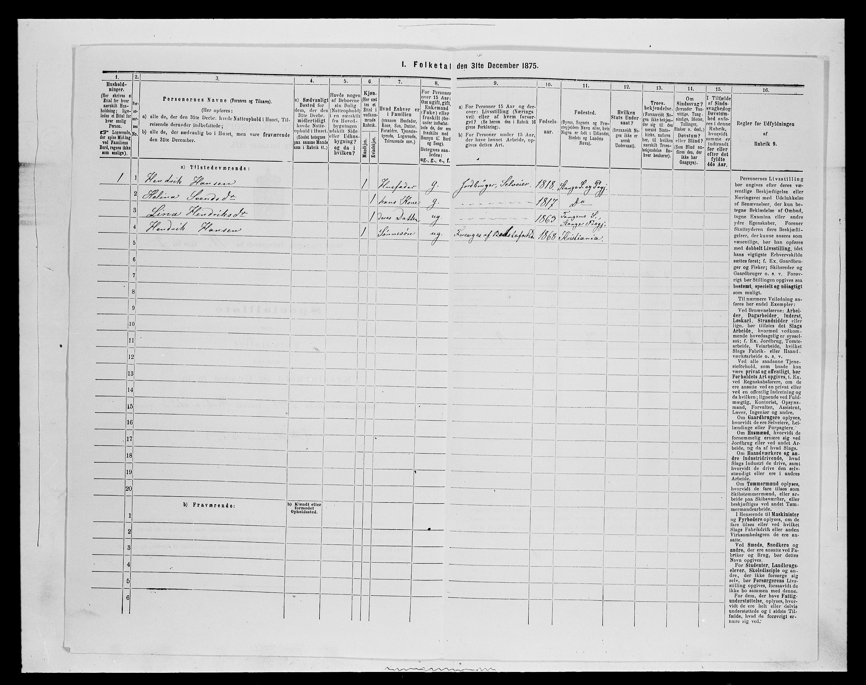 SAH, 1875 census for 0417P Stange, 1875, p. 1824