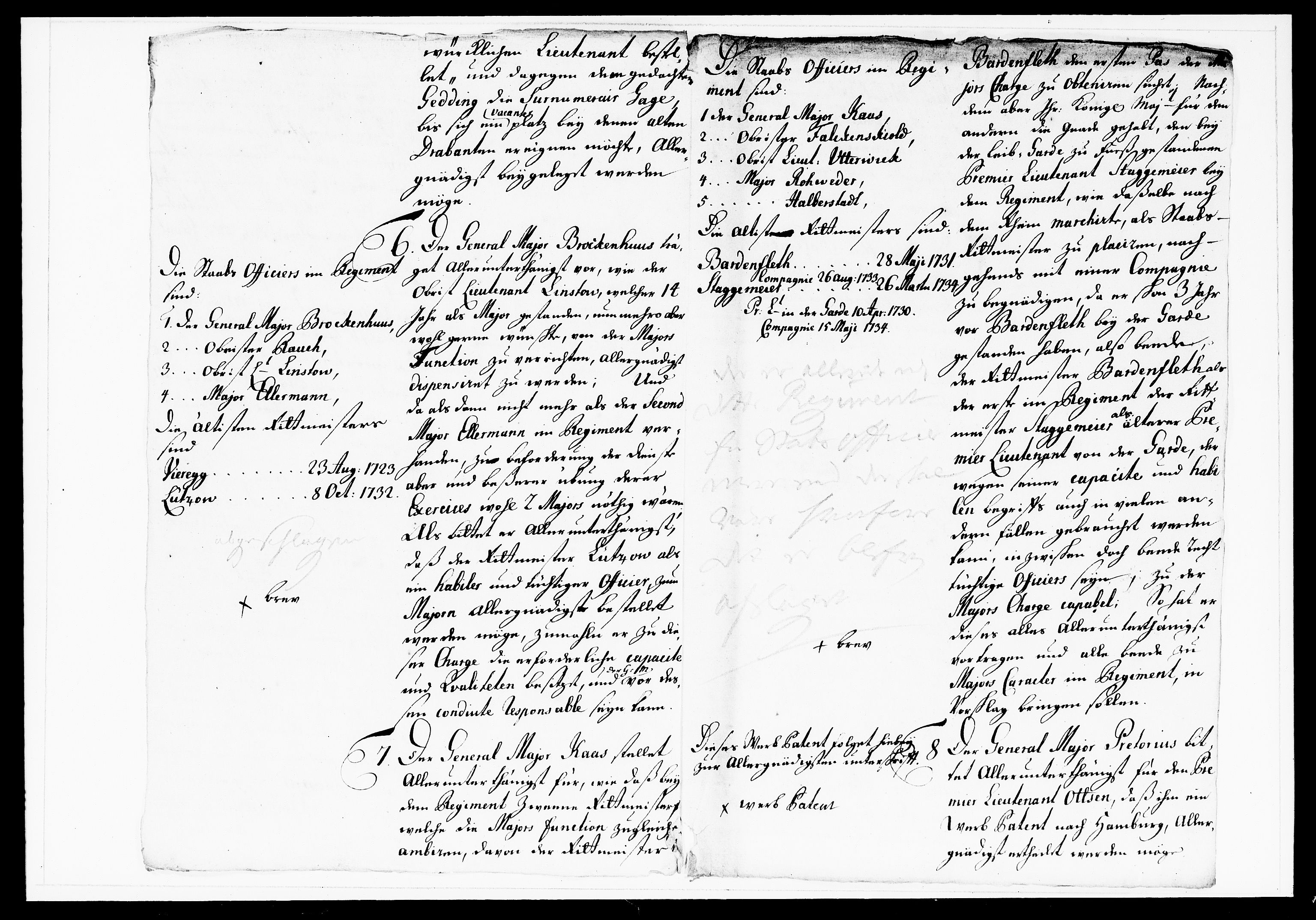 Krigskollegiet, Krigskancelliet, DRA/A-0006/-/1143-1150: Refererede sager, 1738, p. 234