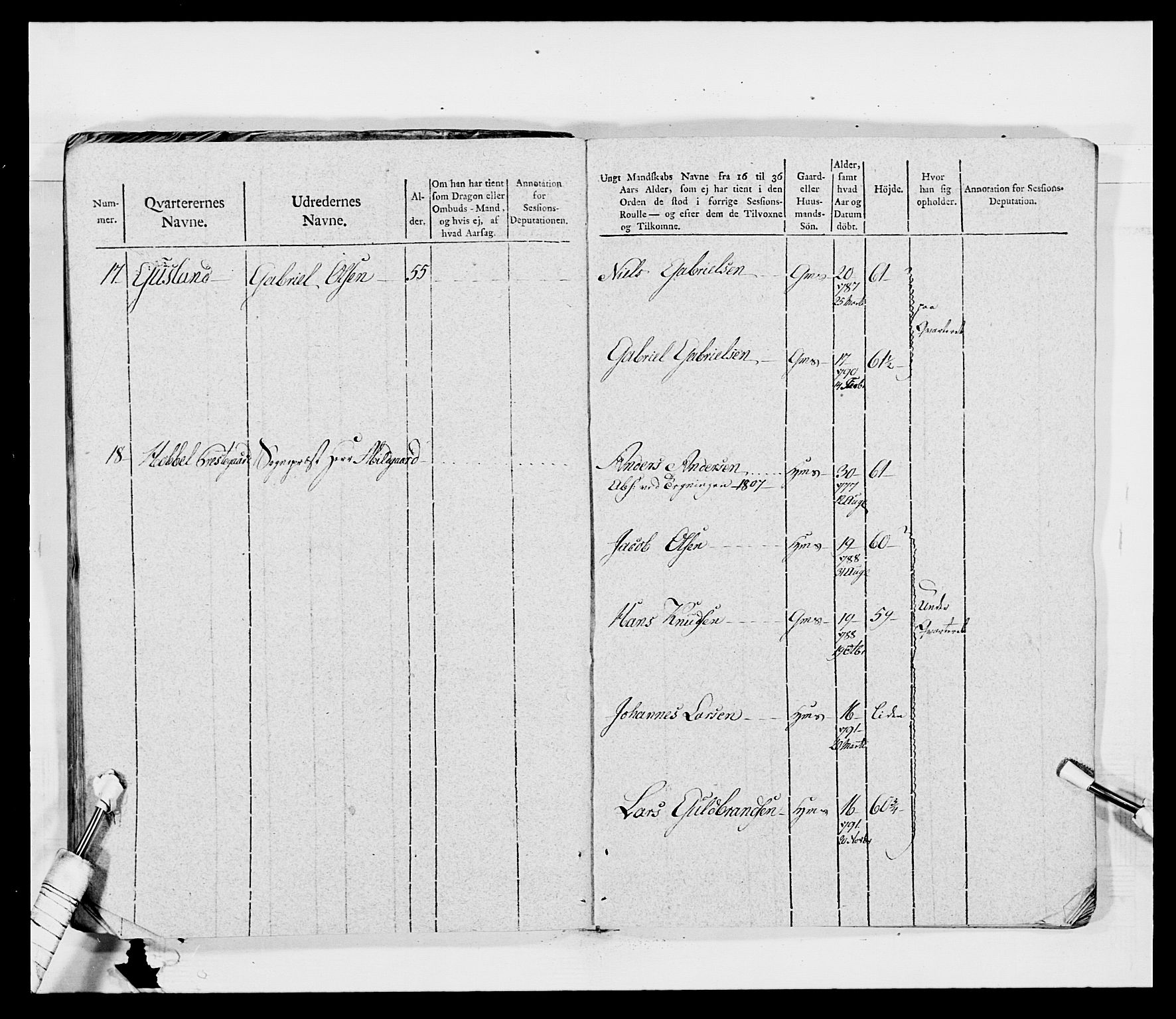 Generalitets- og kommissariatskollegiet, Det kongelige norske kommissariatskollegium, AV/RA-EA-5420/E/Eh/L0011: Smålenske dragonregiment, 1795-1807, p. 610