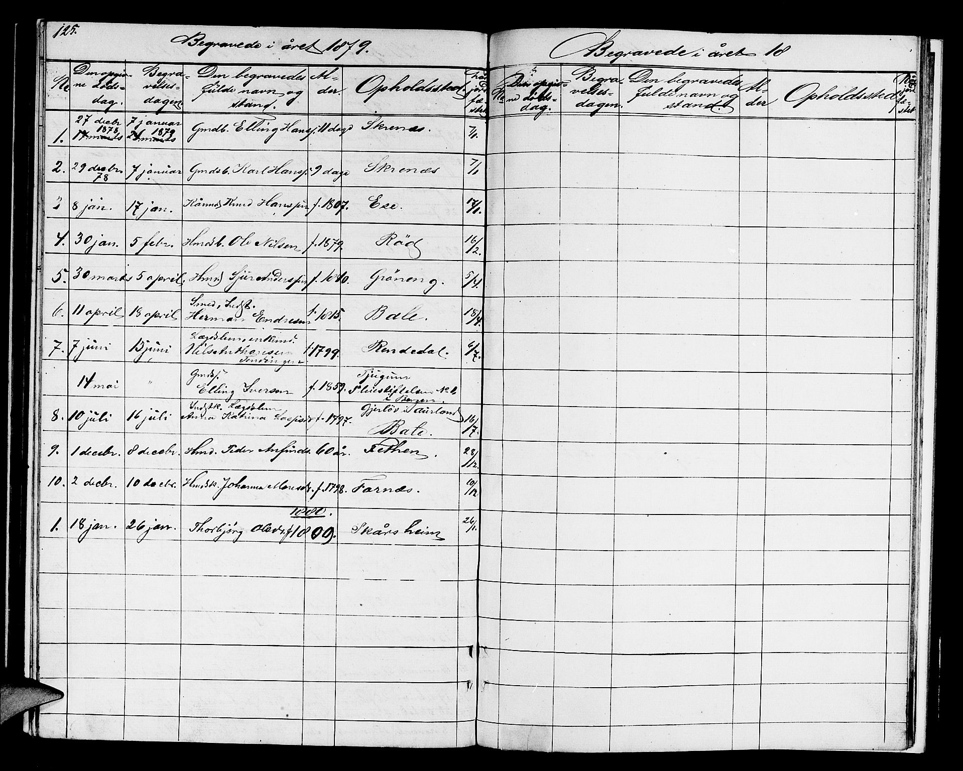 Balestrand sokneprestembete, SAB/A-79601/H/Hab/Haba/L0001: Parish register (copy) no. A 1, 1853-1880, p. 125