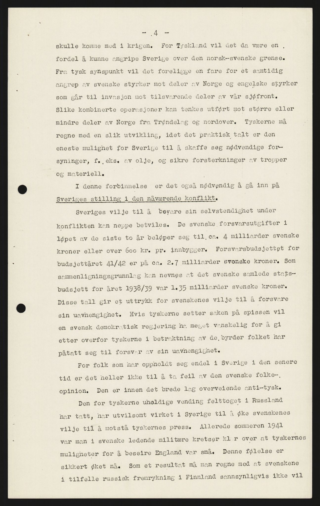 Forsvaret, Forsvarets overkommando, AV/RA-RAFA-1920/Da/L0114: Komiteer, utvalg, forhandlinger, 1942, p. 124