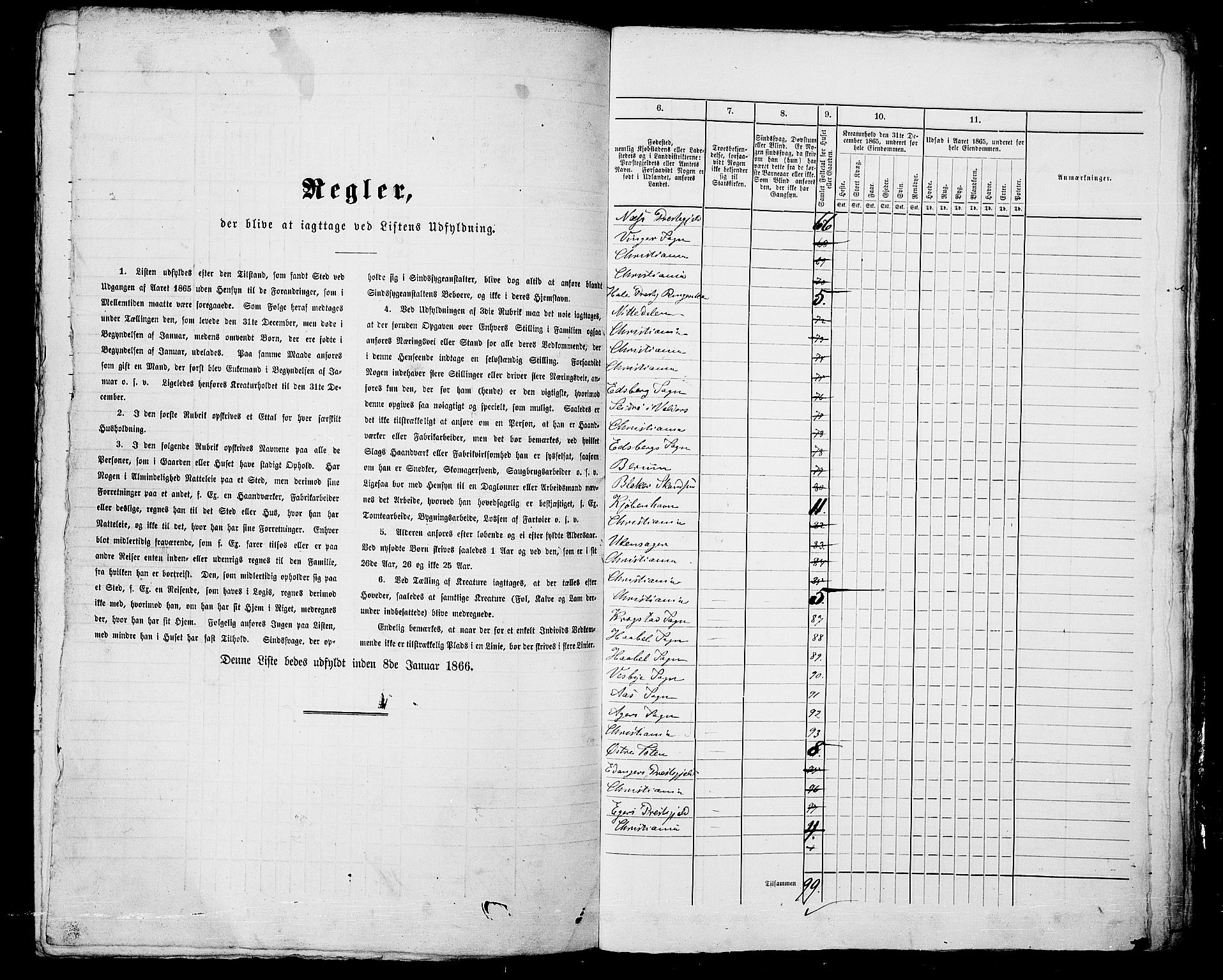 RA, 1865 census for Kristiania, 1865, p. 1092