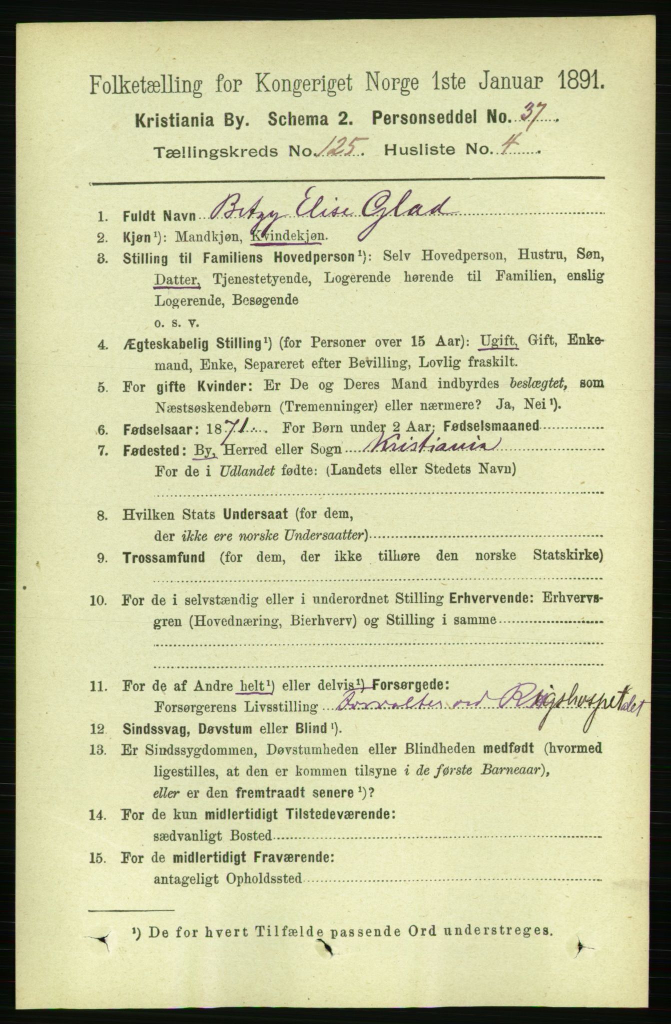 RA, 1891 census for 0301 Kristiania, 1891, p. 66473