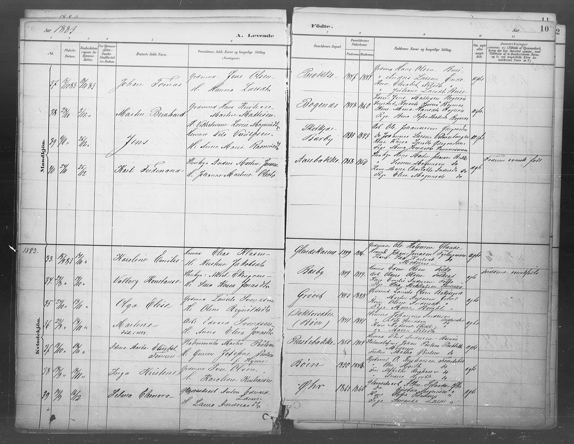 Idd prestekontor Kirkebøker, SAO/A-10911/F/Fb/L0002: Parish register (official) no. II 2, 1882-1923, p. 10