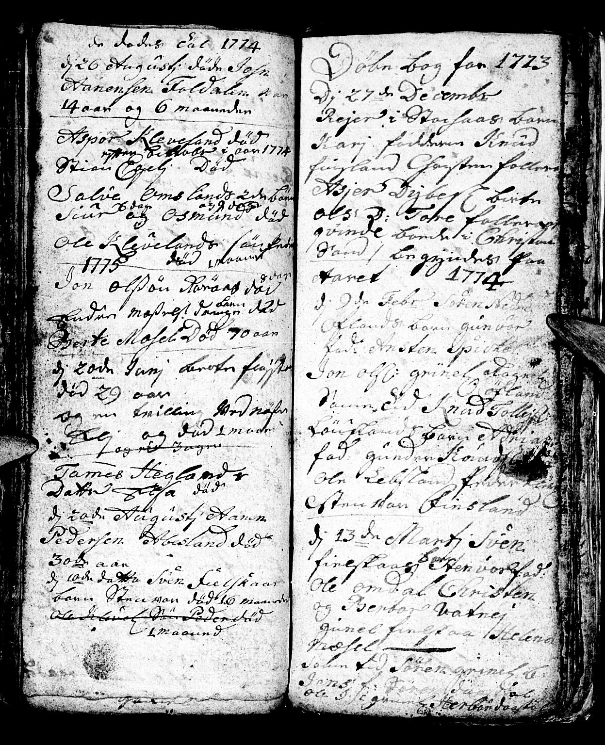 Bjelland sokneprestkontor, AV/SAK-1111-0005/F/Fb/Fbb/L0001: Parish register (copy) no. B 1, 1732-1782, p. 101