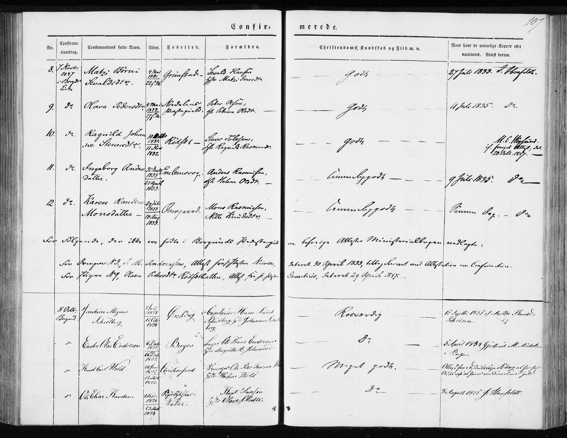 Ministerialprotokoller, klokkerbøker og fødselsregistre - Møre og Romsdal, AV/SAT-A-1454/528/L0415: Curate's parish register no. 528B03, 1843-1852, p. 107