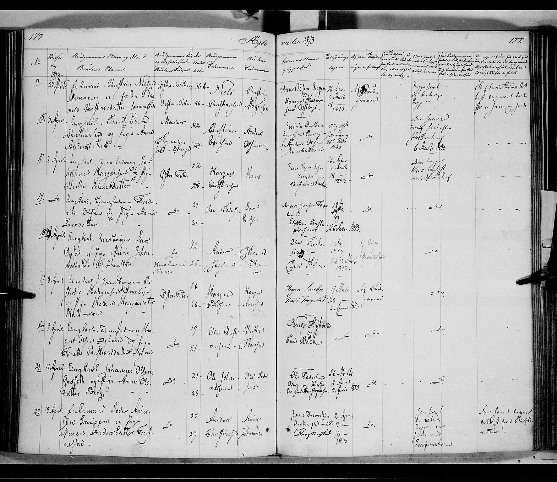 Østre Toten prestekontor, AV/SAH-PREST-104/H/Ha/Haa/L0002: Parish register (official) no. 2, 1840-1847, p. 177