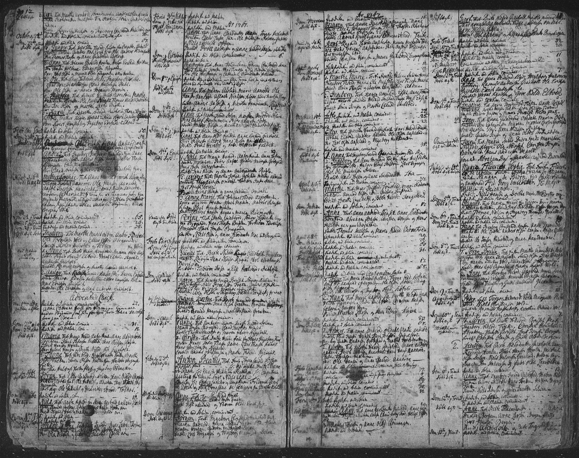 Solum kirkebøker, AV/SAKO-A-306/F/Fa/L0003: Parish register (official) no. I 3, 1761-1814, p. 12-13