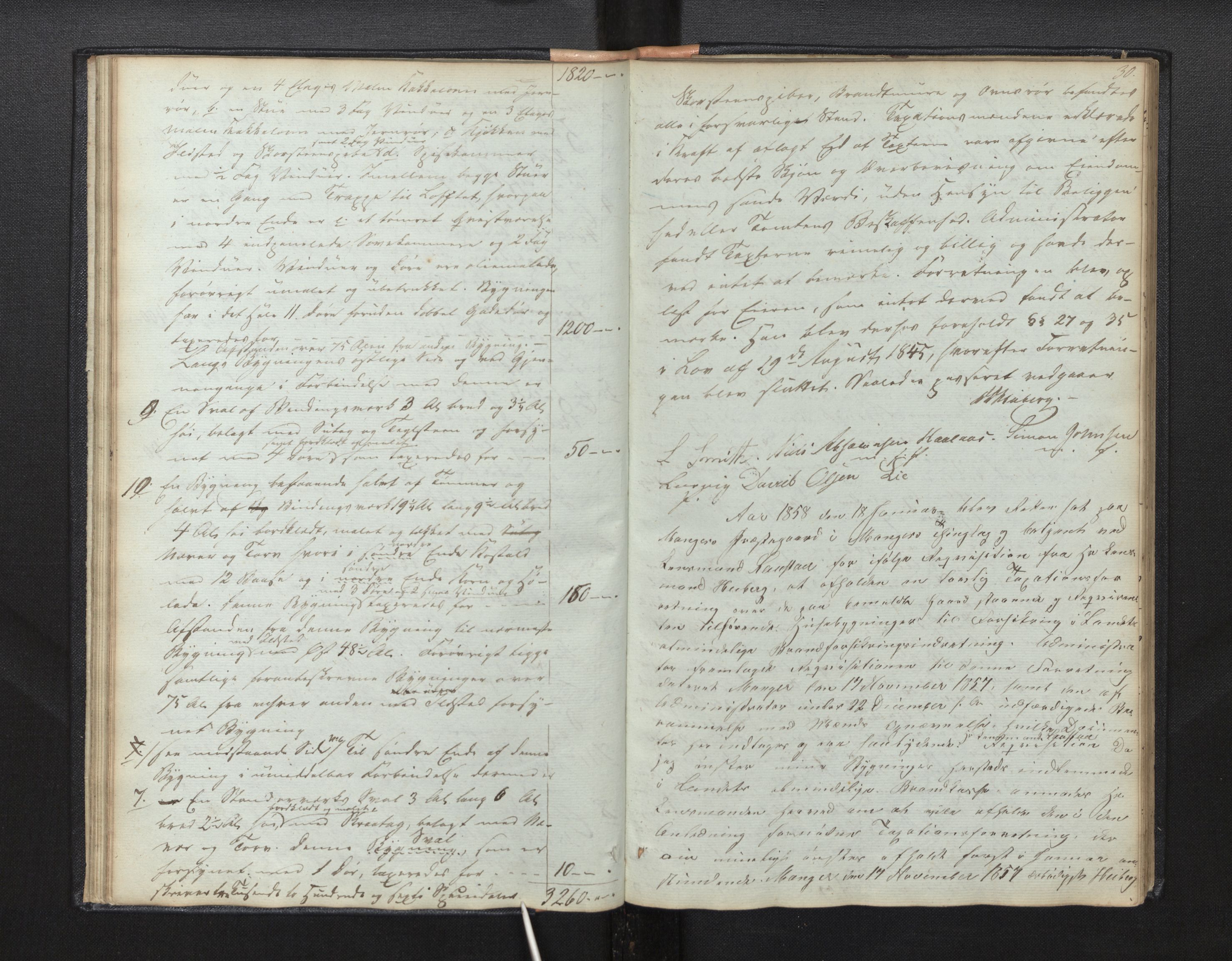 Lensmannen i Manger, AV/SAB-A-33701/0012/L0001: Branntakstprotokoll, 1846-1878, p. 29b-30a