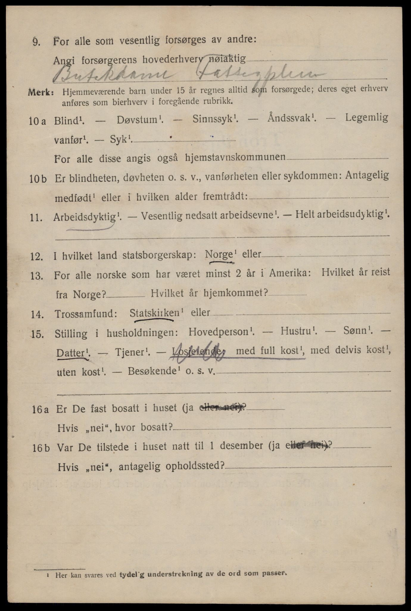 SAT, 1920 census for Trondheim, 1920, p. 142477