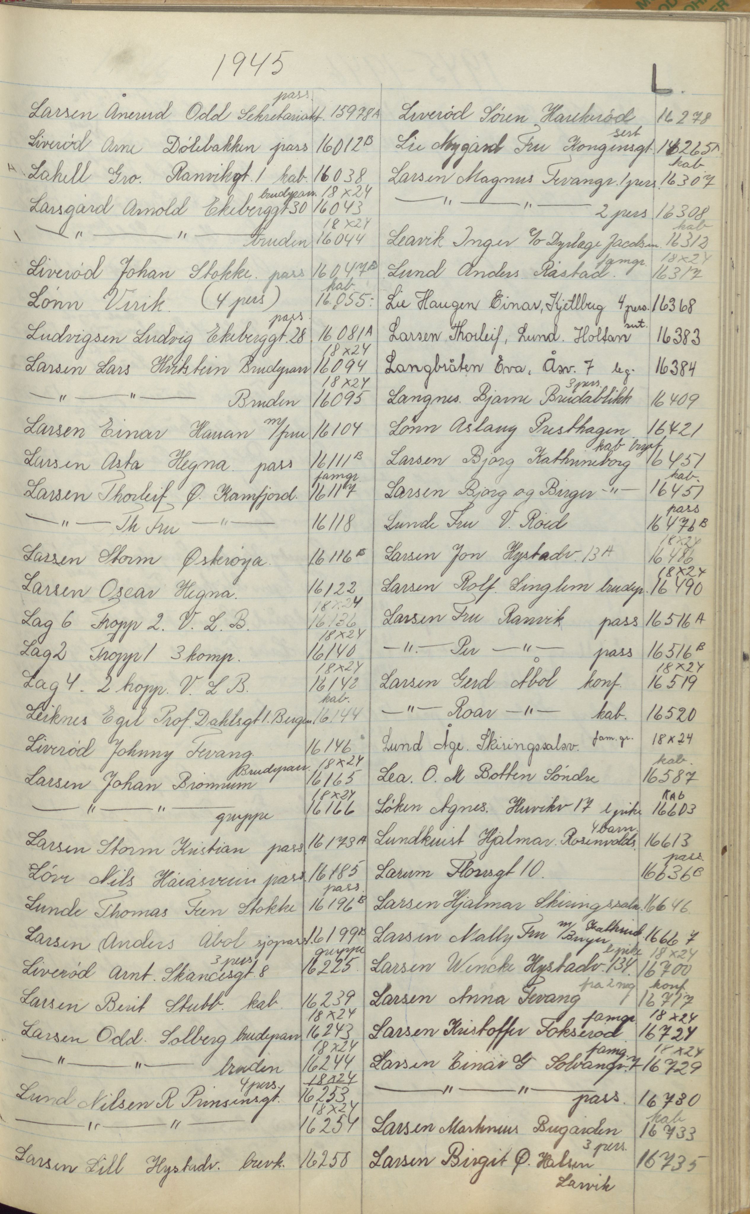 Pa 1494 - Jørgensen, Antonius. Fotograf, VEMU/A-2760/F/Fa, 1927-2004, p. 274