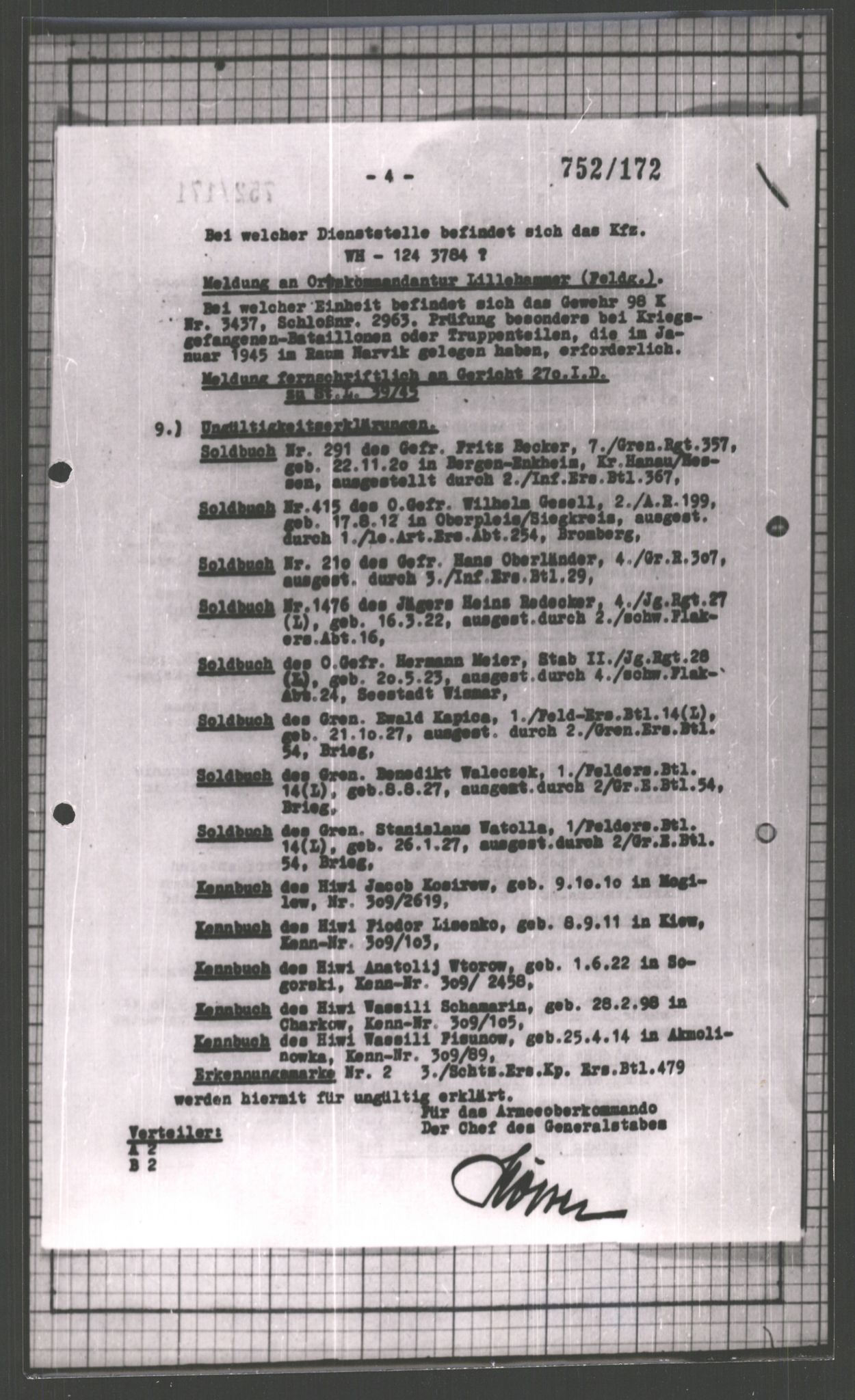 Forsvarets Overkommando. 2 kontor. Arkiv 11.4. Spredte tyske arkivsaker, AV/RA-RAFA-7031/D/Dar/Dara/L0002: Krigsdagbøker for 20. Gebirgs-Armee-Oberkommando (AOK 20), 1945, p. 707