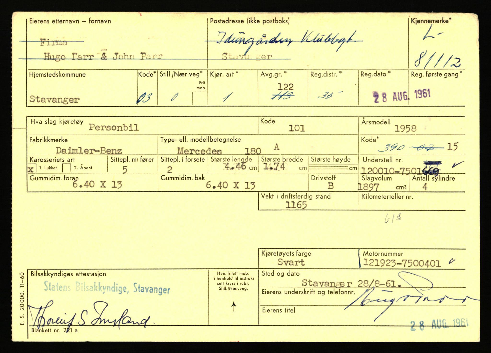 Stavanger trafikkstasjon, AV/SAST-A-101942/0/F/L0071: L-80500 - L-82199, 1930-1971, p. 1099