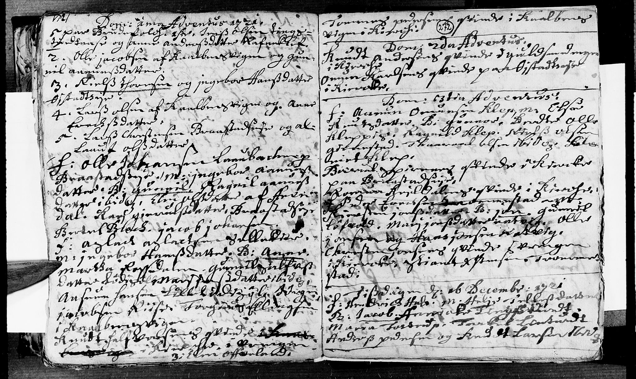 Øyestad sokneprestkontor, AV/SAK-1111-0049/F/Fa/L0002: Parish register (official) no. A 2, 1692-1722, p. 272