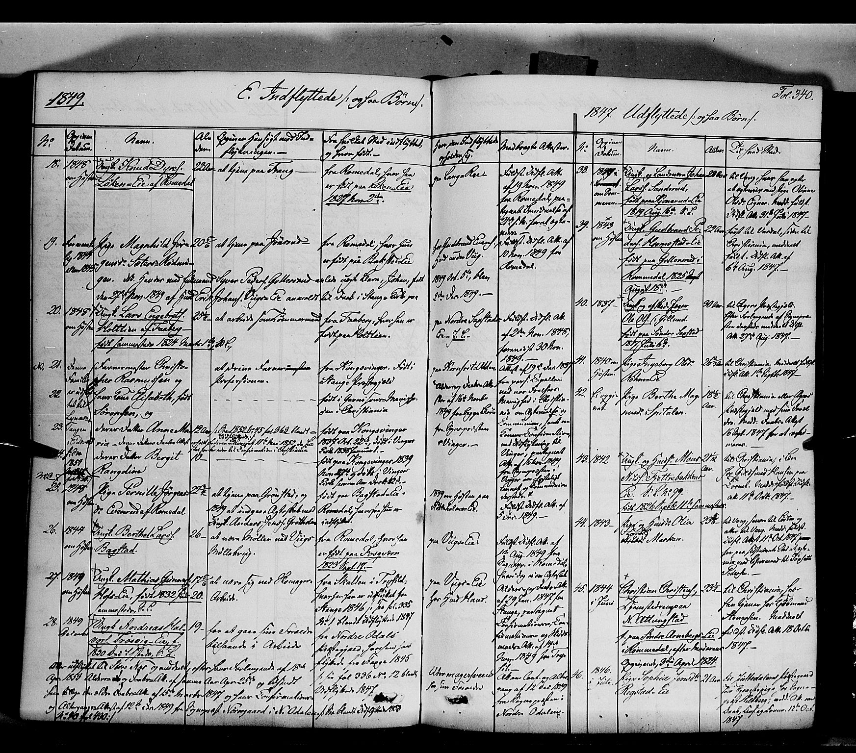Stange prestekontor, SAH/PREST-002/K/L0011: Parish register (official) no. 11, 1846-1852, p. 340