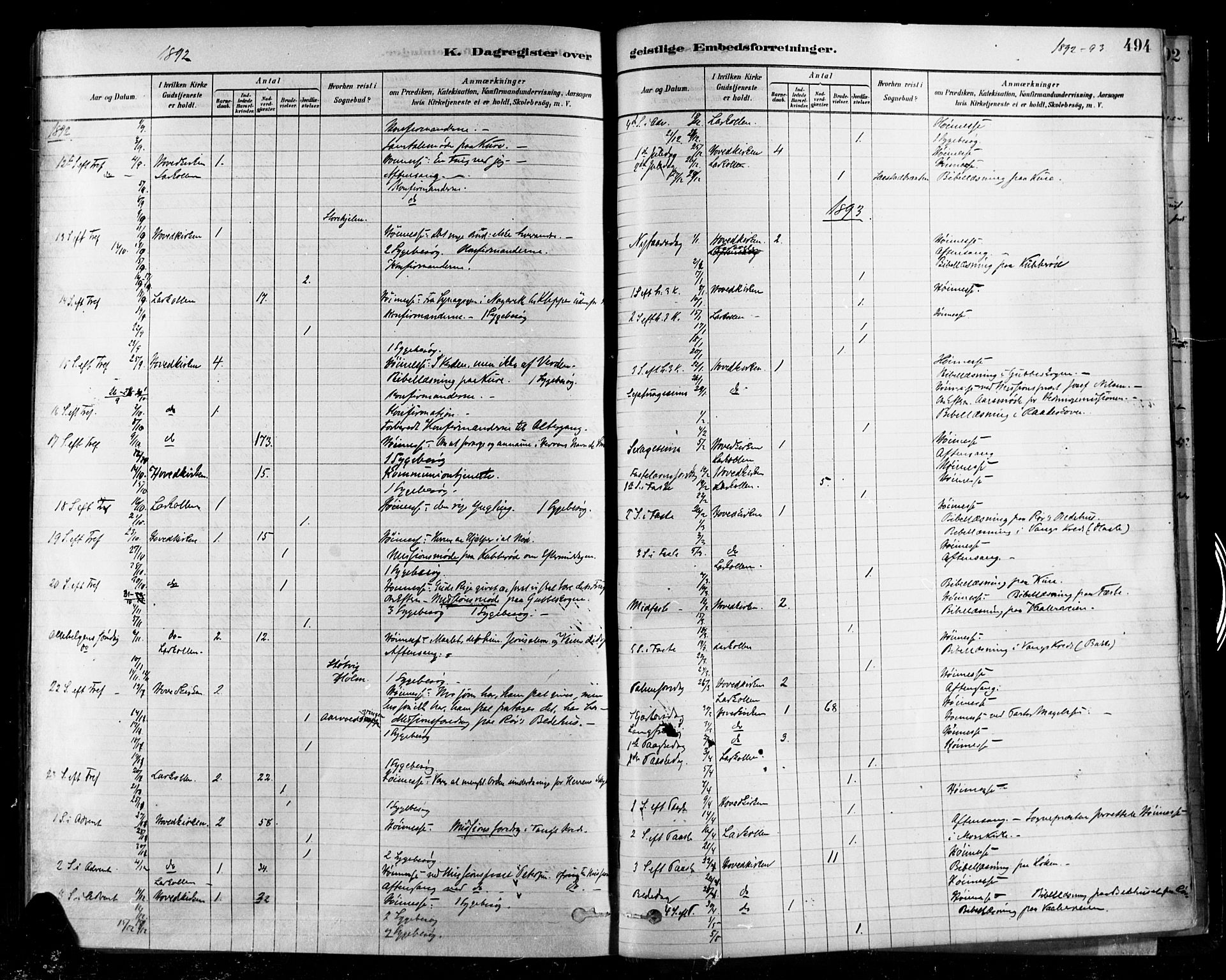 Rygge prestekontor Kirkebøker, AV/SAO-A-10084b/F/Fa/L0007: Parish register (official) no. 7, 1878-1904, p. 494