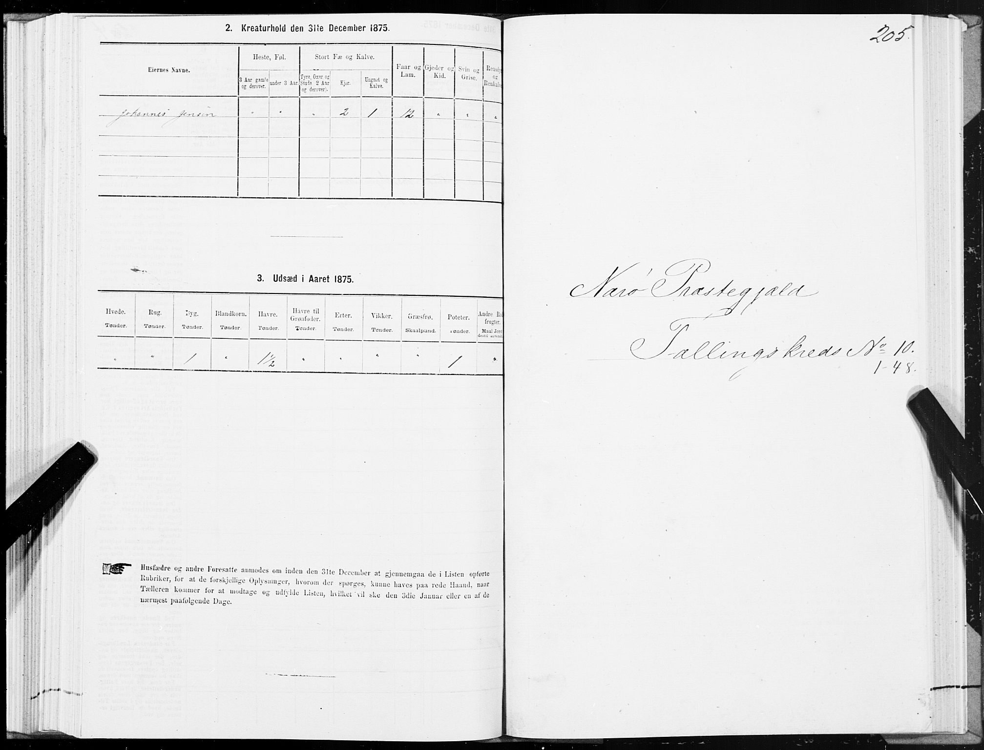 SAT, 1875 census for 1751P Nærøy, 1875, p. 4205