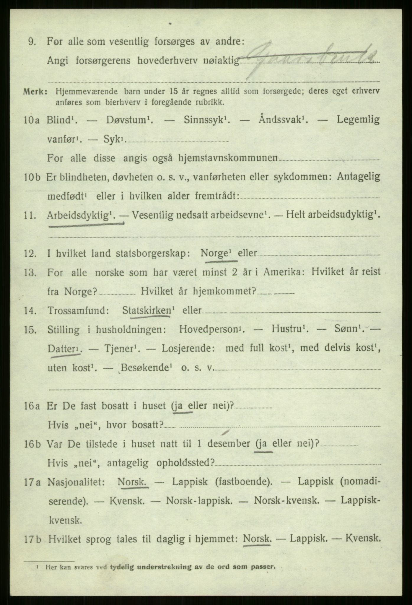 SATØ, 1920 census for Sørreisa, 1920, p. 1753